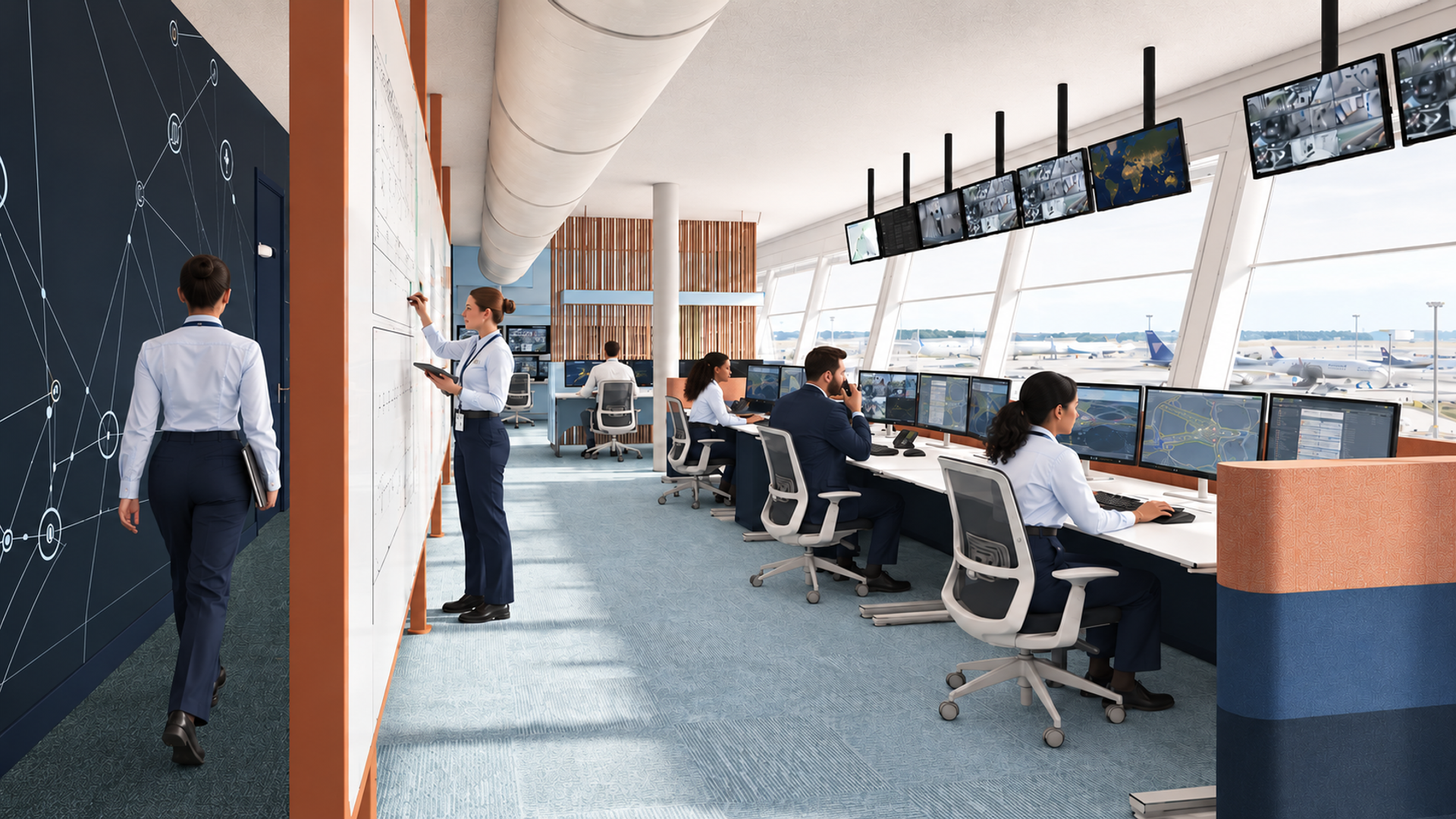 werkomgeving AOM Eindhoven Airport Havendienst