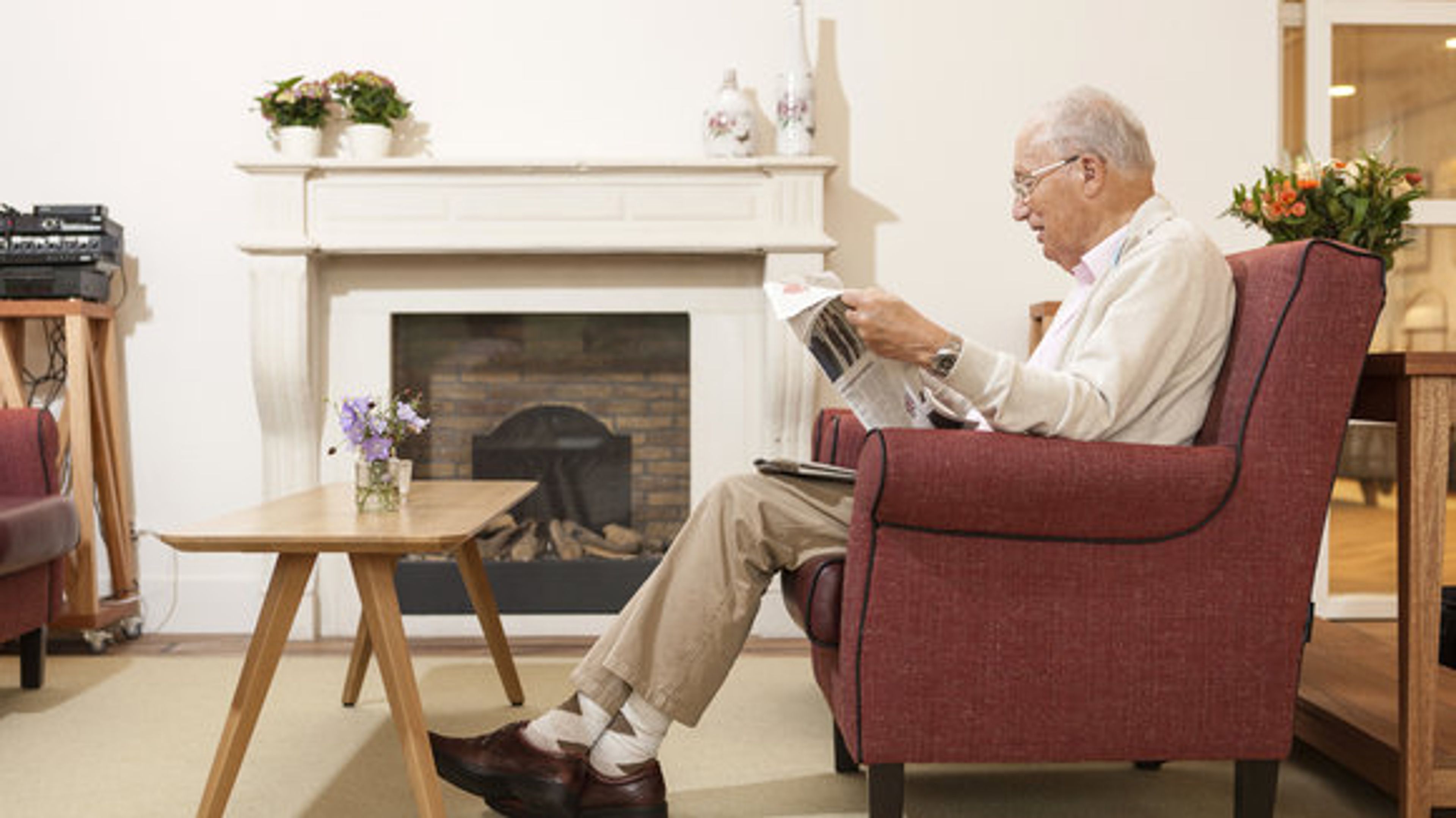 Tuinkamer haardhoek Adegeest