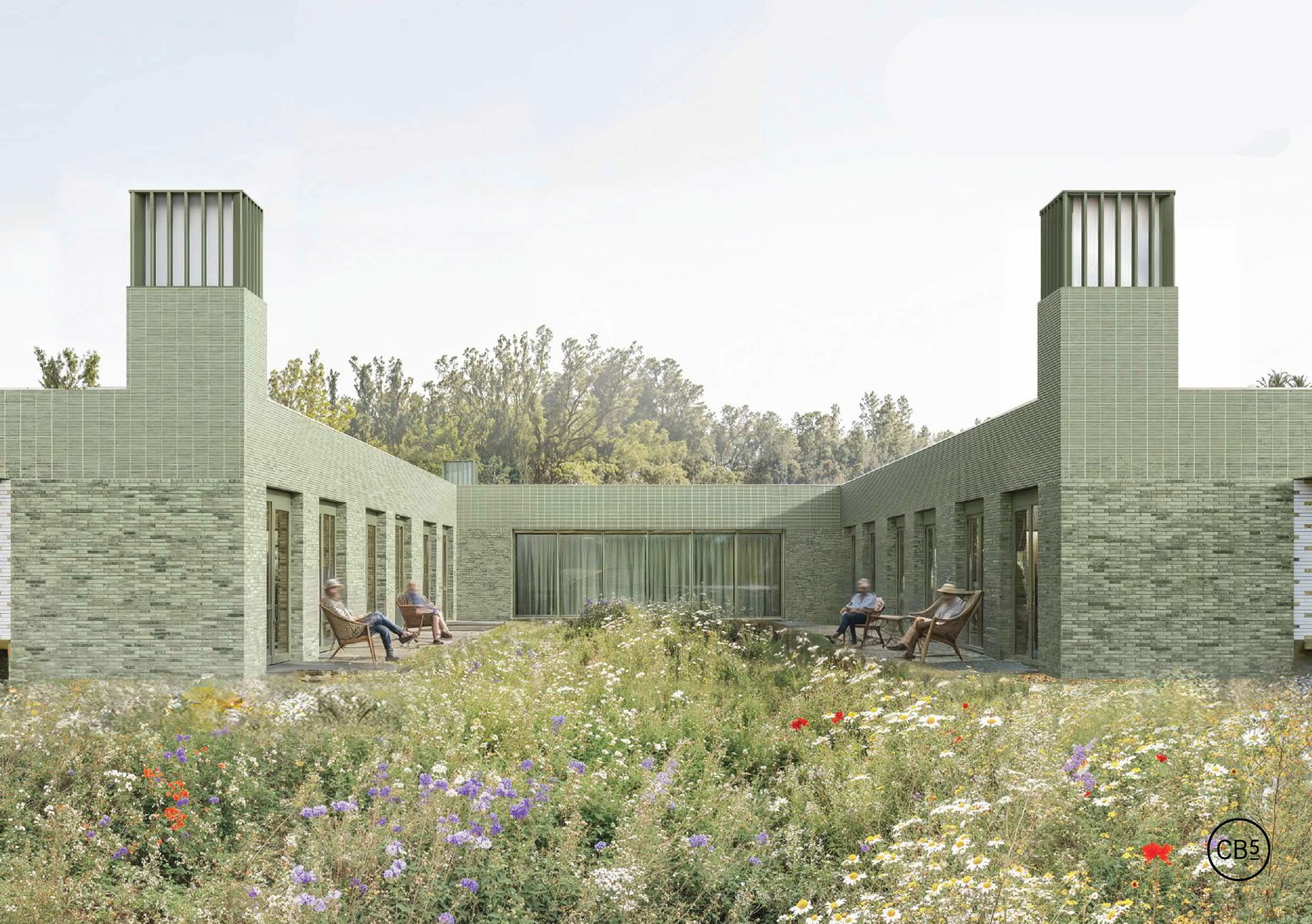 Huis met de groene baksteen
