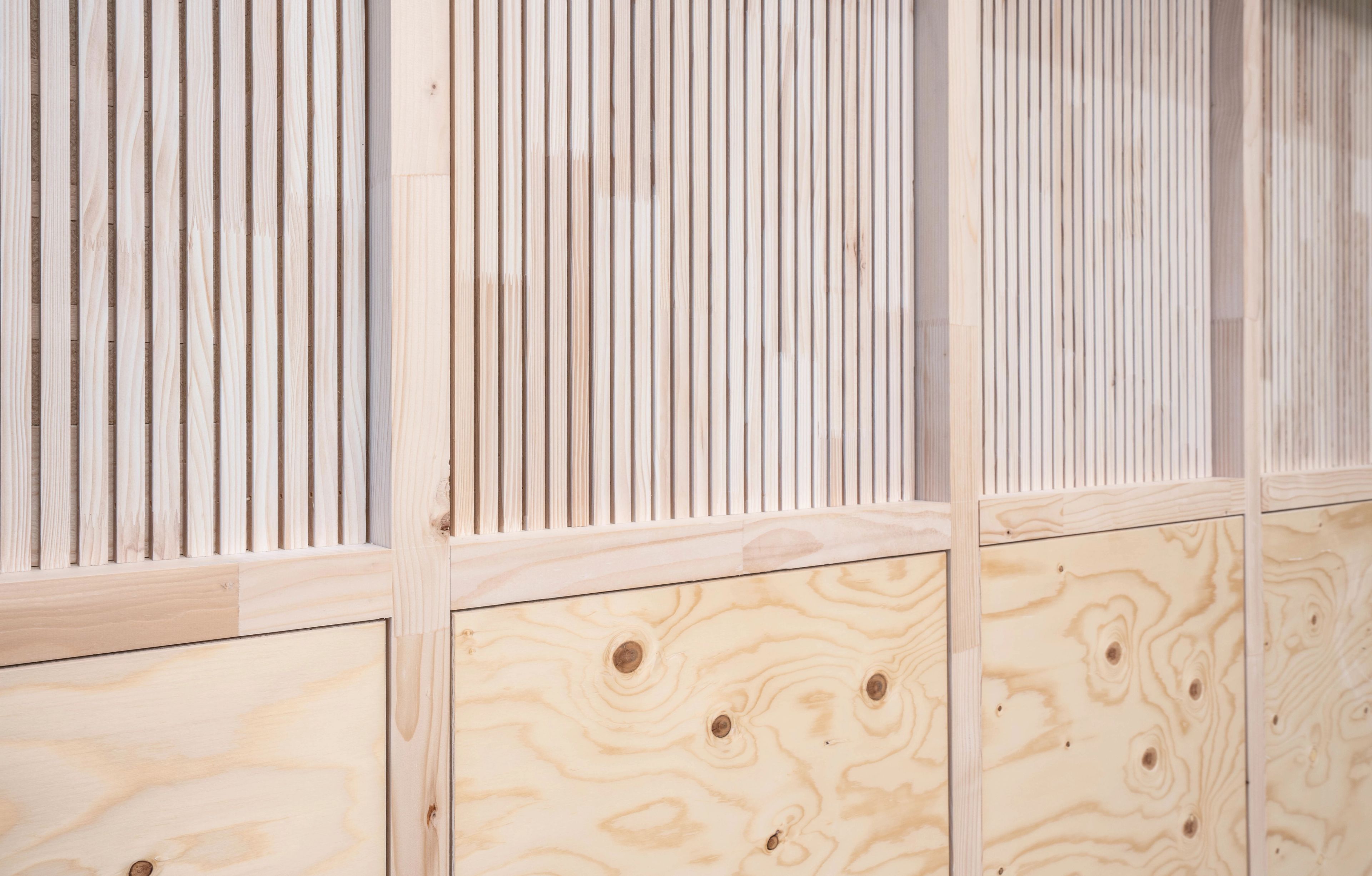 detail houten wanden 