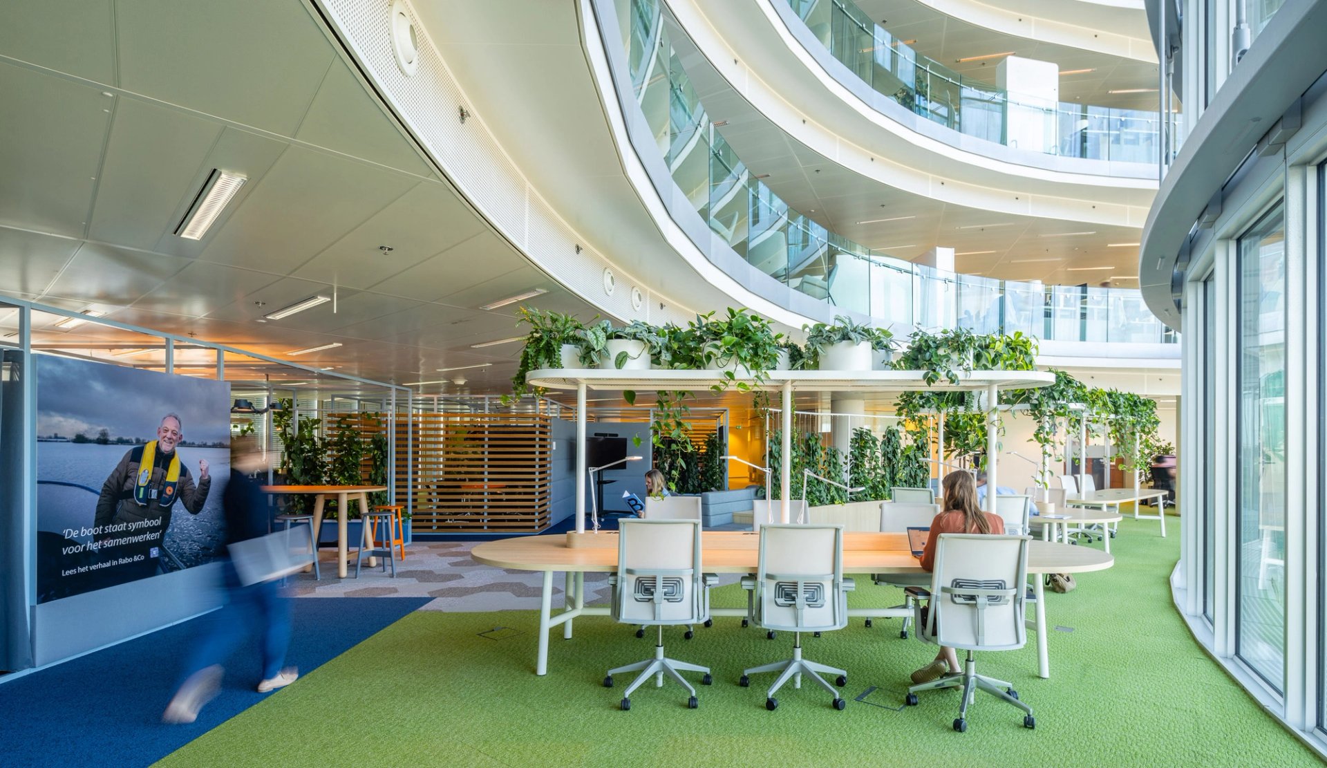 Hybride werkomgeving Rabobank Utrecht