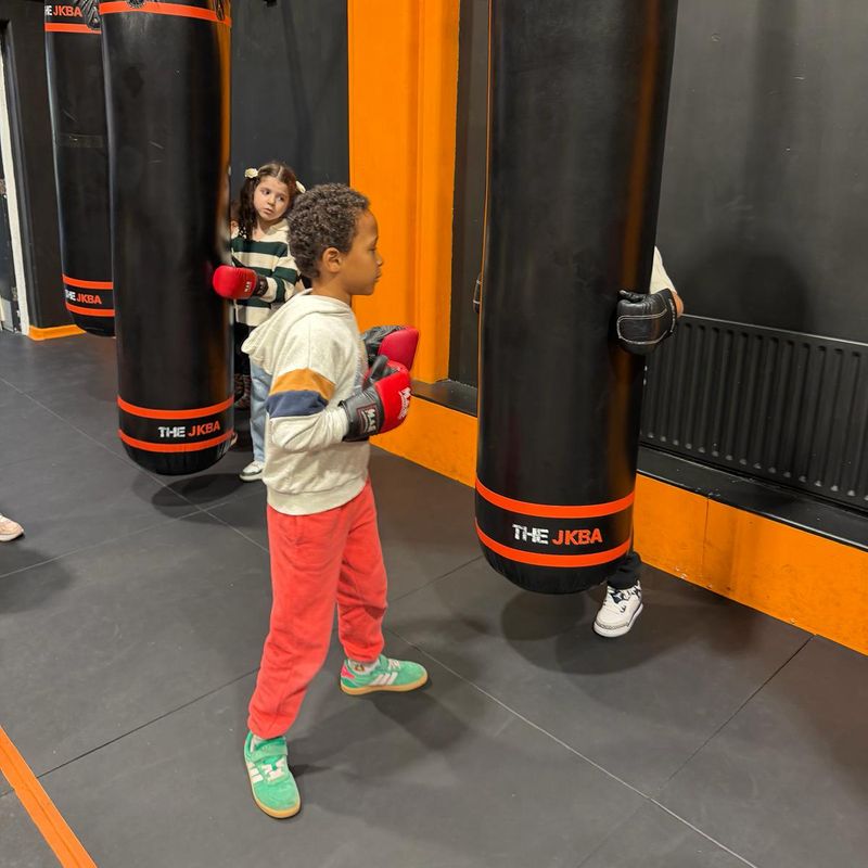 Kids exercising