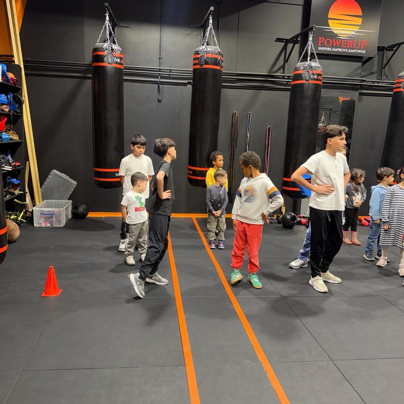 Kids exercising