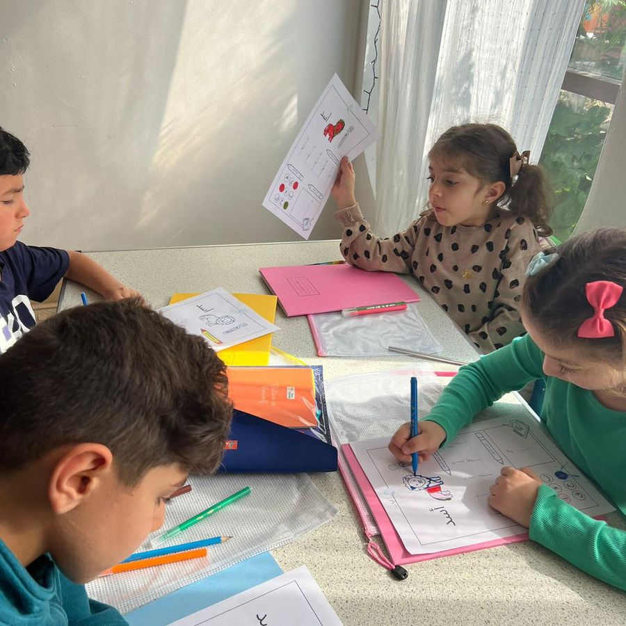 Kids learning.
