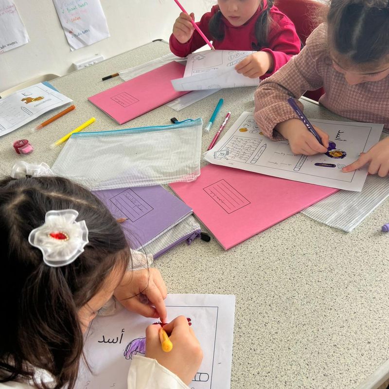 Kids learning.