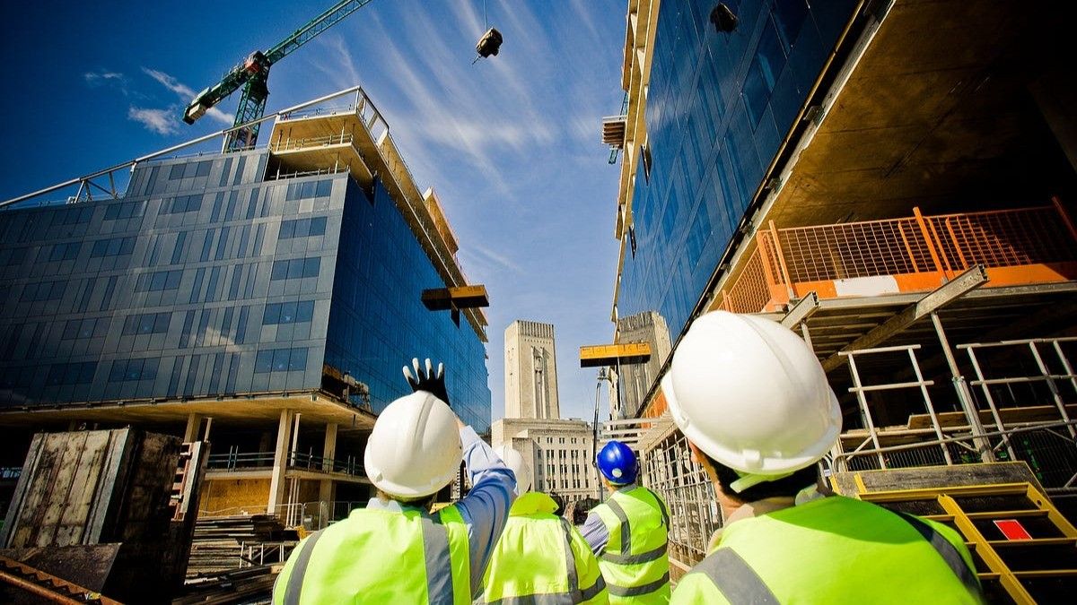 Multiple construction sites representing diverse project types.