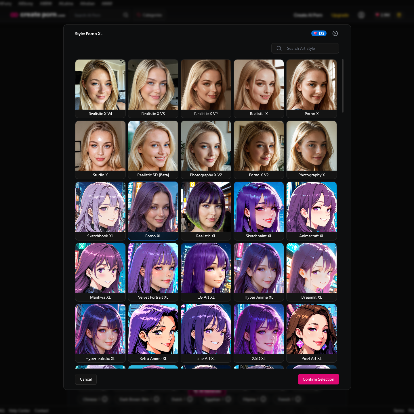 Choose a Suitable Model or Style