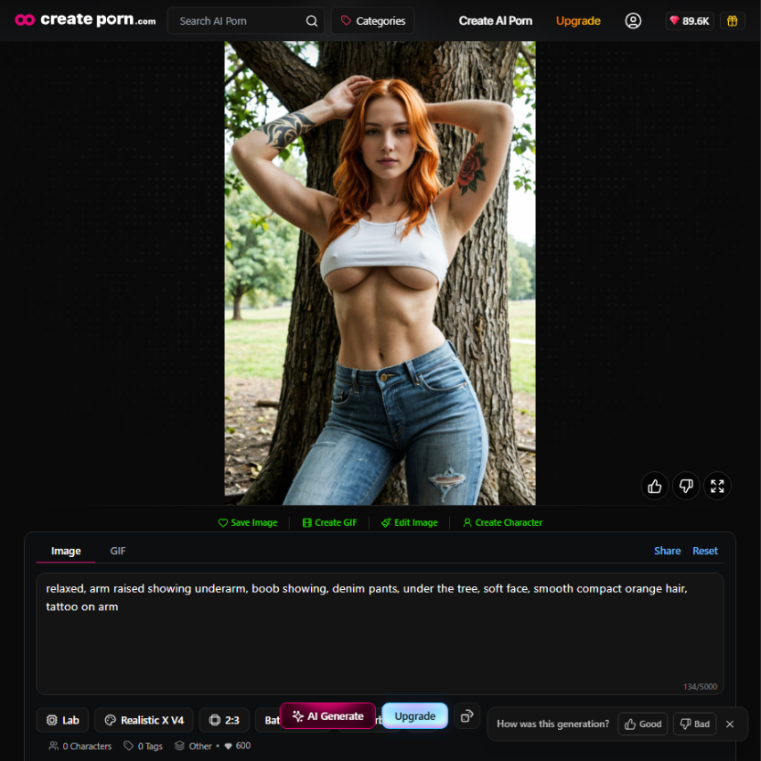 girl with tattoo