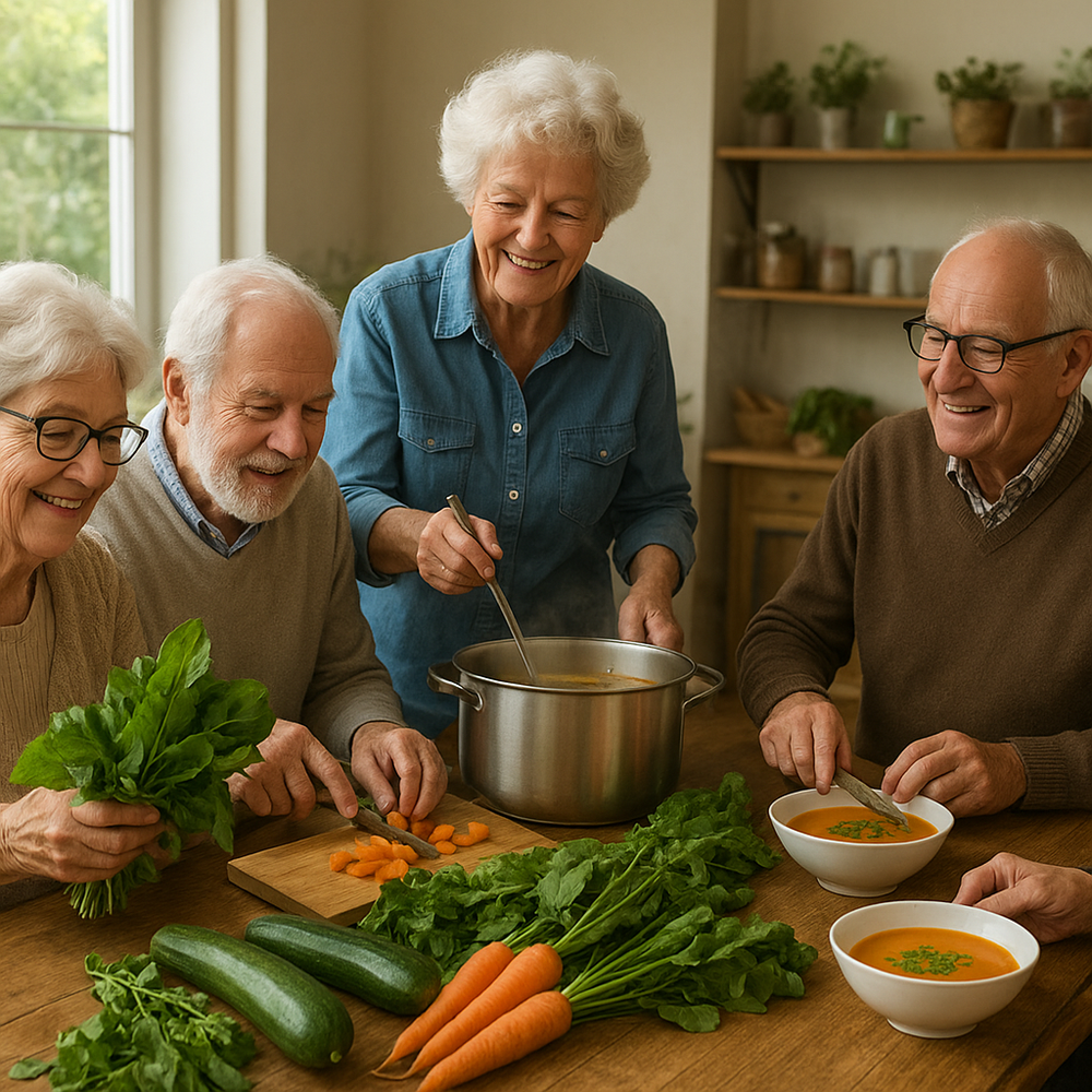 Bewoners komen samen bij het Soepcafé in brasserie ’t Voske voor een gratis kop verse soep, bevordert ontmoeting, gezelligheid en gezonde voeding