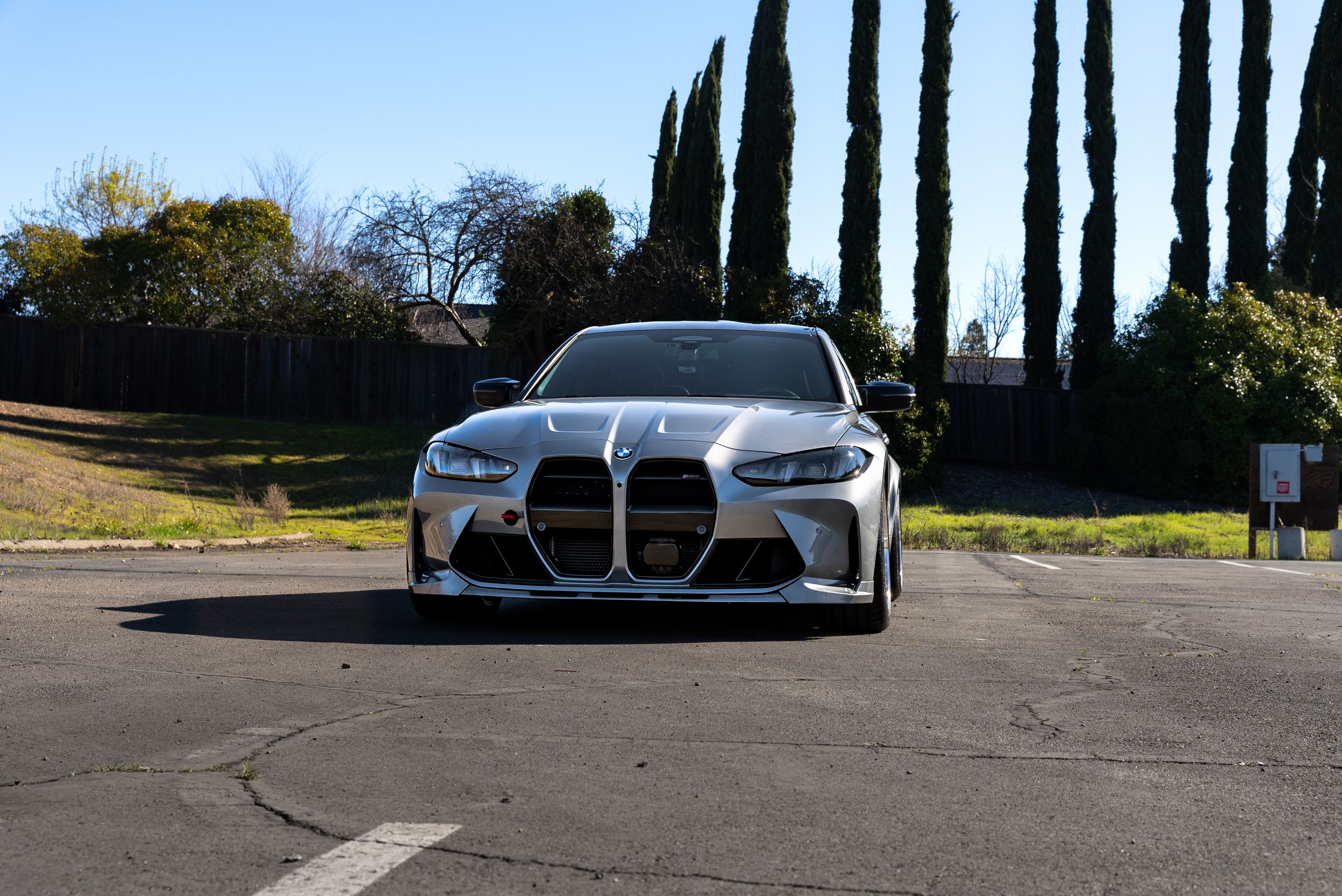 Grey BMW G80 M3 with 19" ML-10RT Apex wheels in Machined Lip Gloss Motorsport Gold