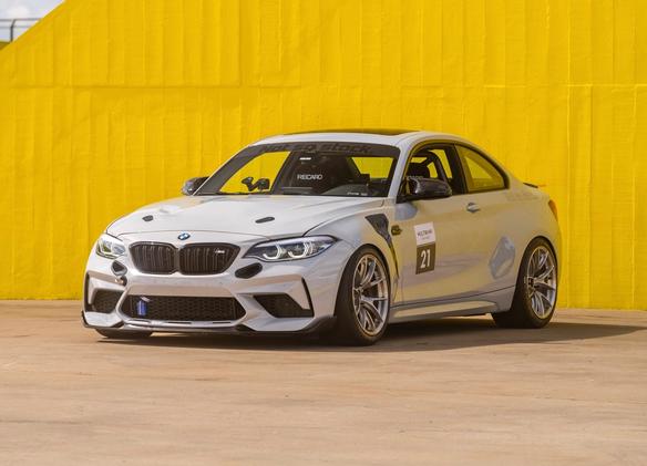 BMW F87 M2 with 18" VS-5RS in Brushed Clear
