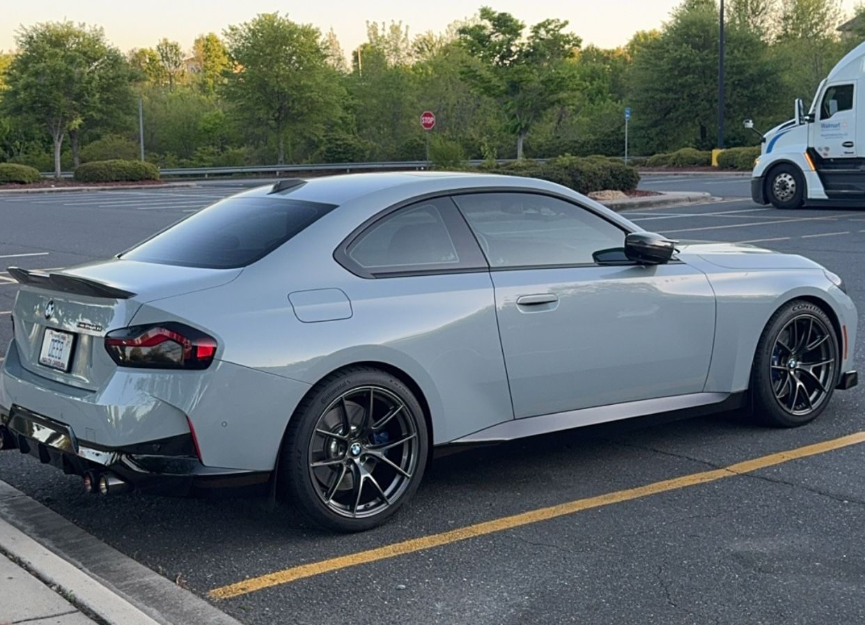 Grey BMW G42 2 Series with 19" VS-5RS Apex wheels in Anthracite