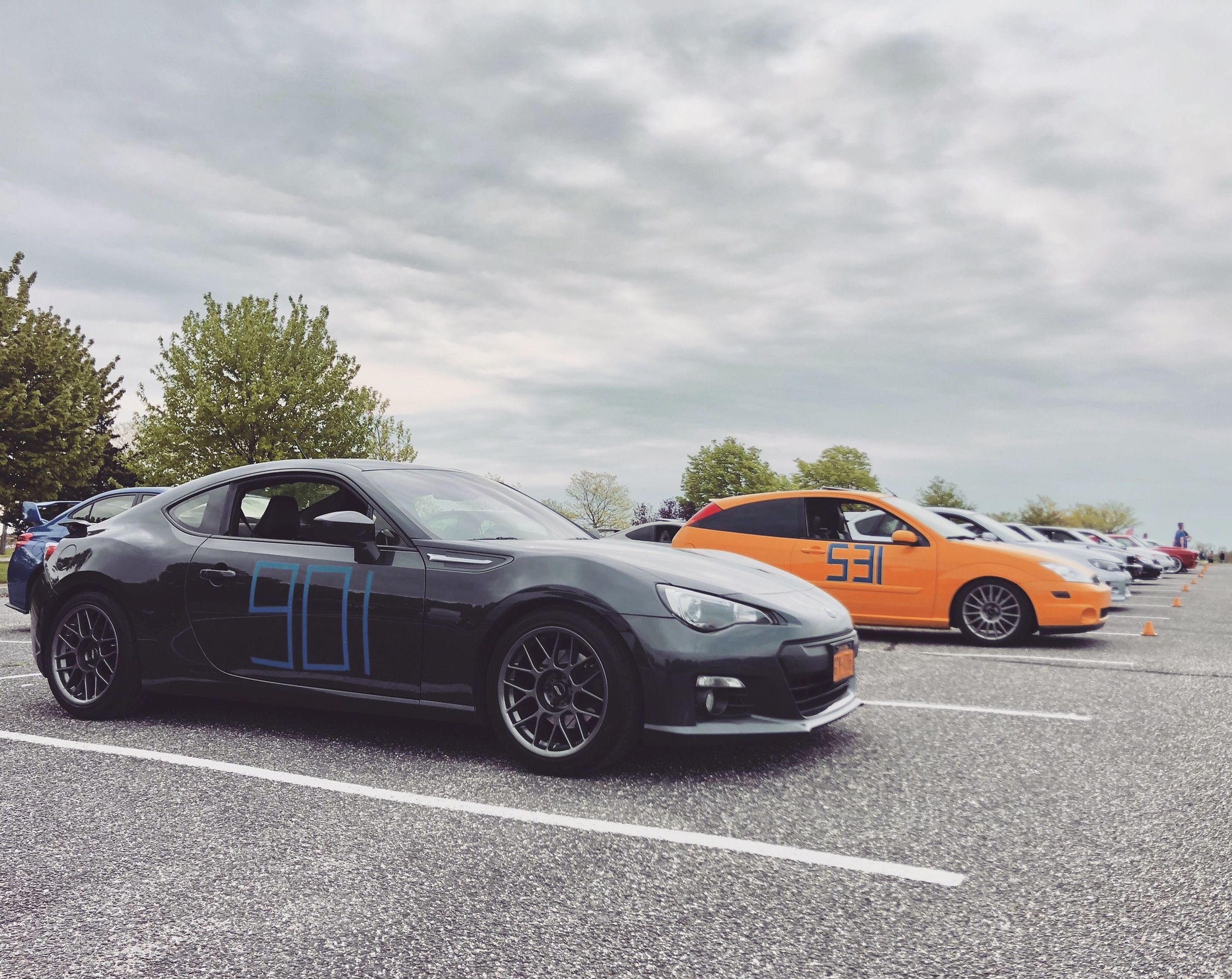 Grey Subaru ZC6 / Gen 1 BRZ with 17" ARC-8 Apex wheels in Anthracite