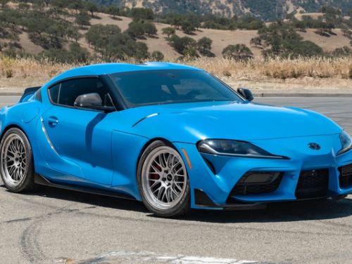 Blue Toyota Supra - ML-10RT in Machined Lip Race Silver