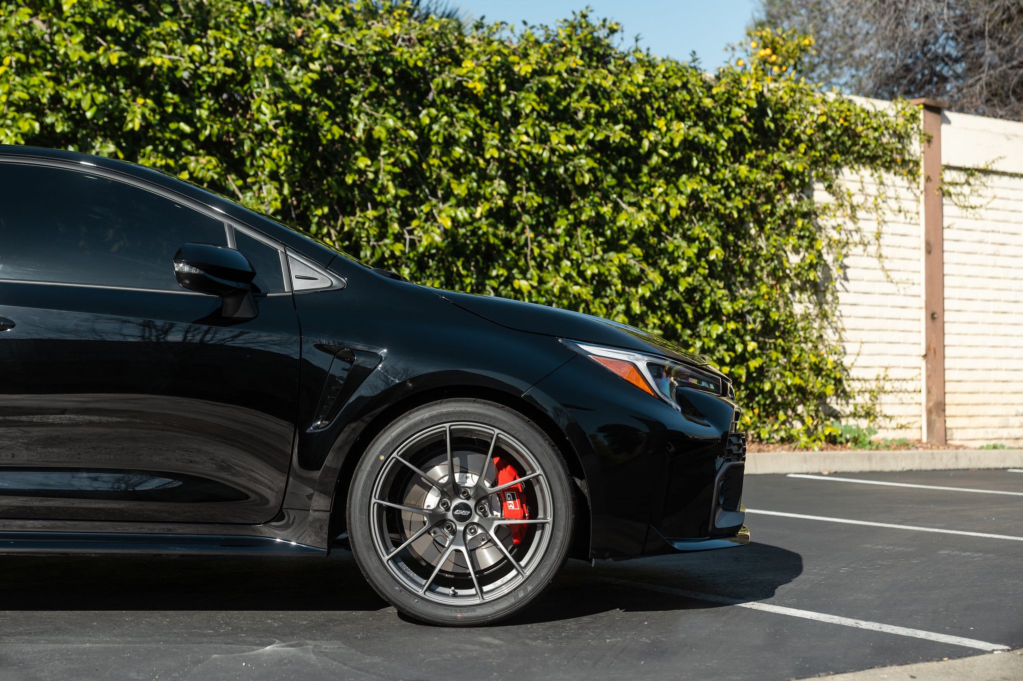 Black Toyota GR Corolla with 19" VS-5RS Apex wheels in Anthracite