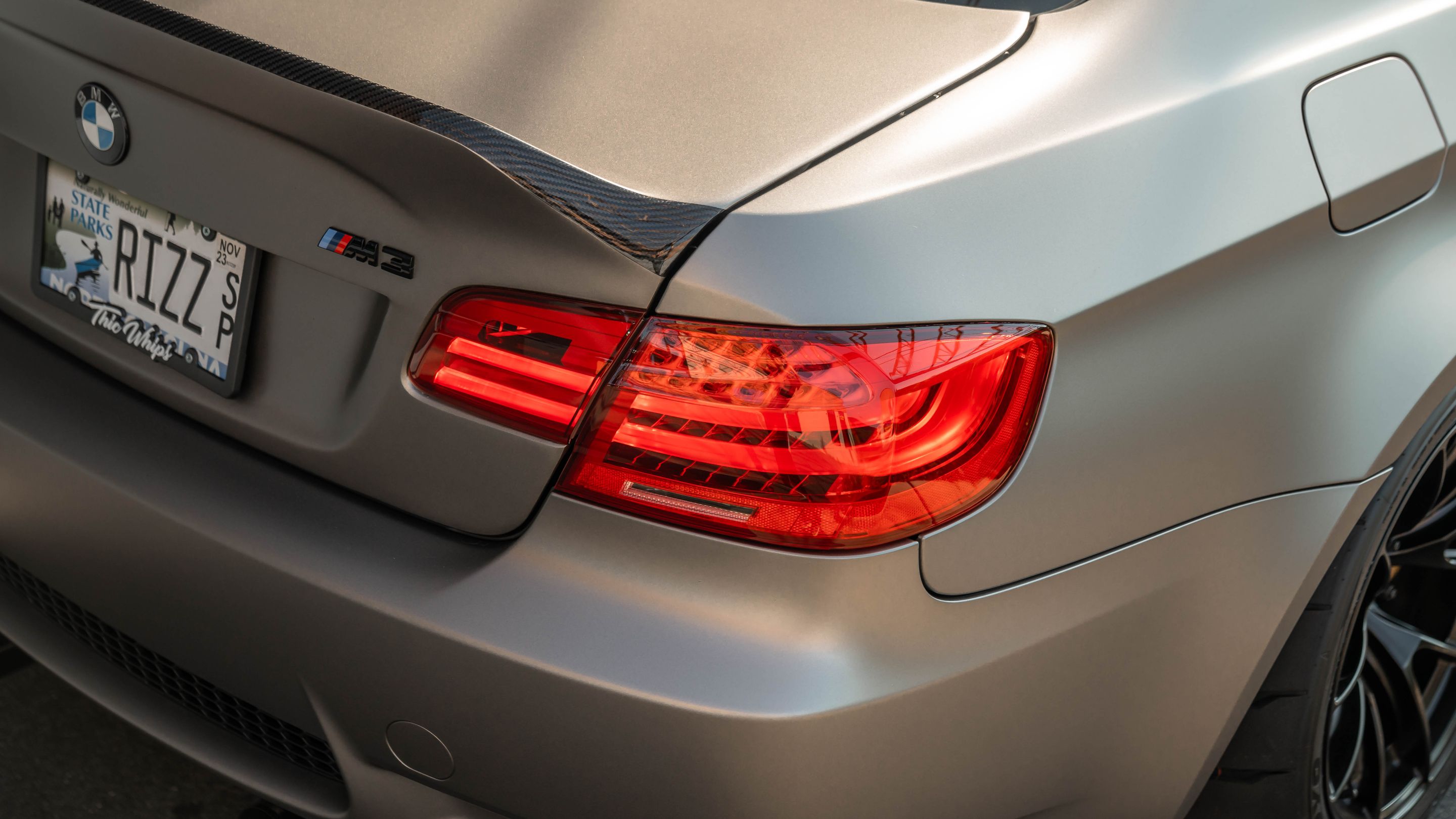 Grey BMW E92 Coupe M3 with 18" VS-5RS Apex wheels in Satin Black