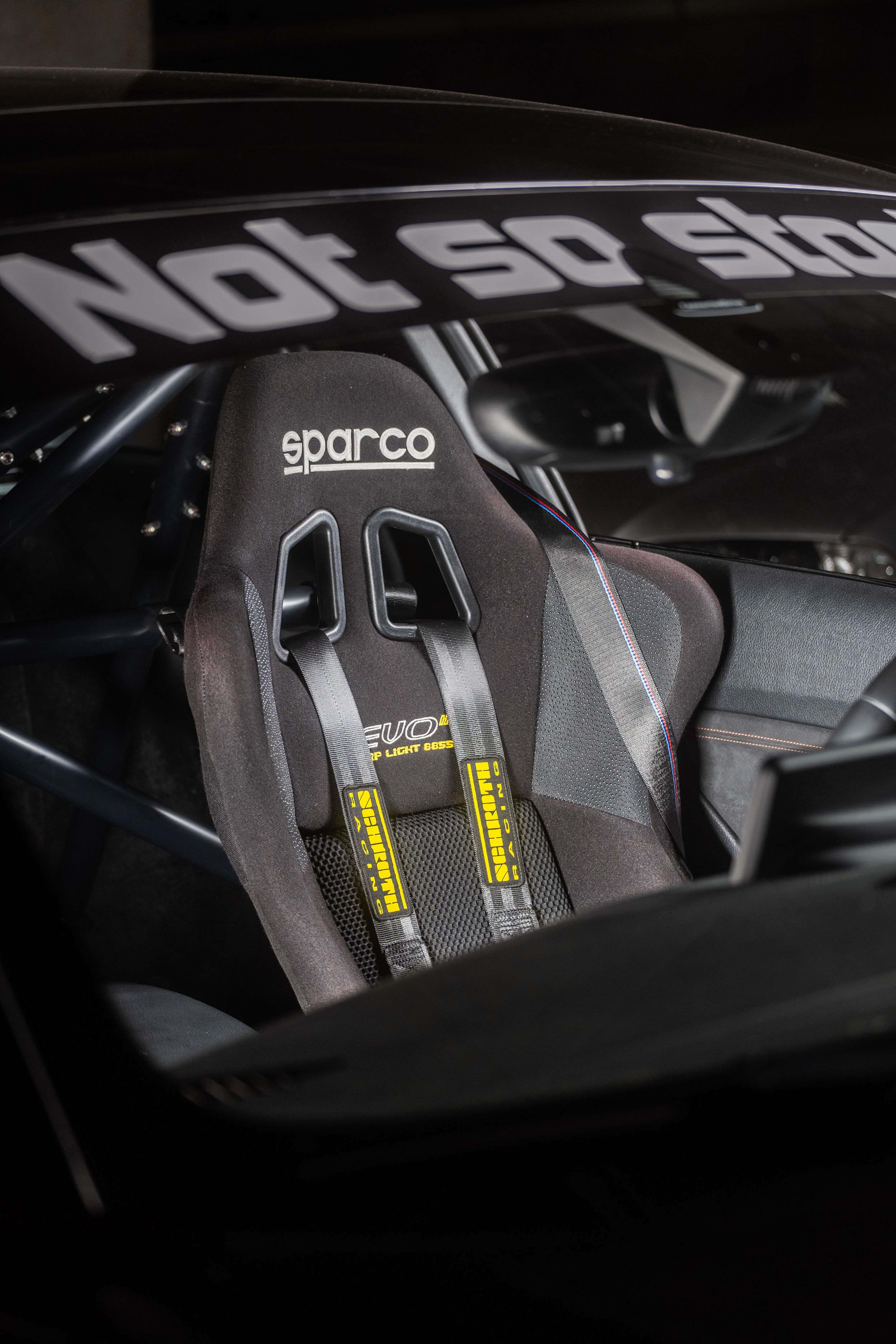 Black BMW F87 M2 with 18" SM-10RS Apex wheels in Brushed Clear