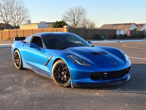 Blue Chevrolet Corvette - EC-7 in Satin Black