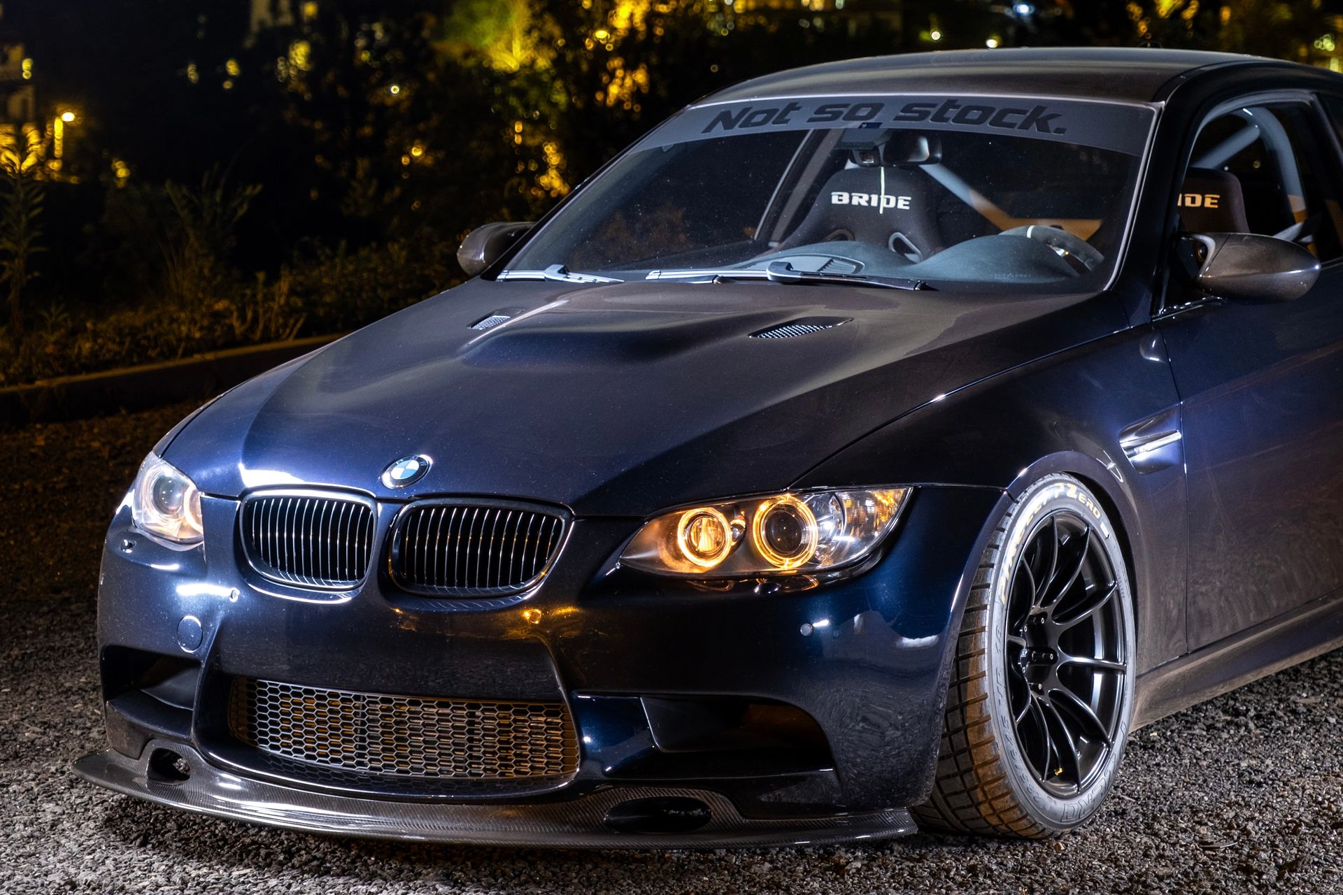 BMW E92 Coupe M3 with 18" SM-10RS in Satin Black