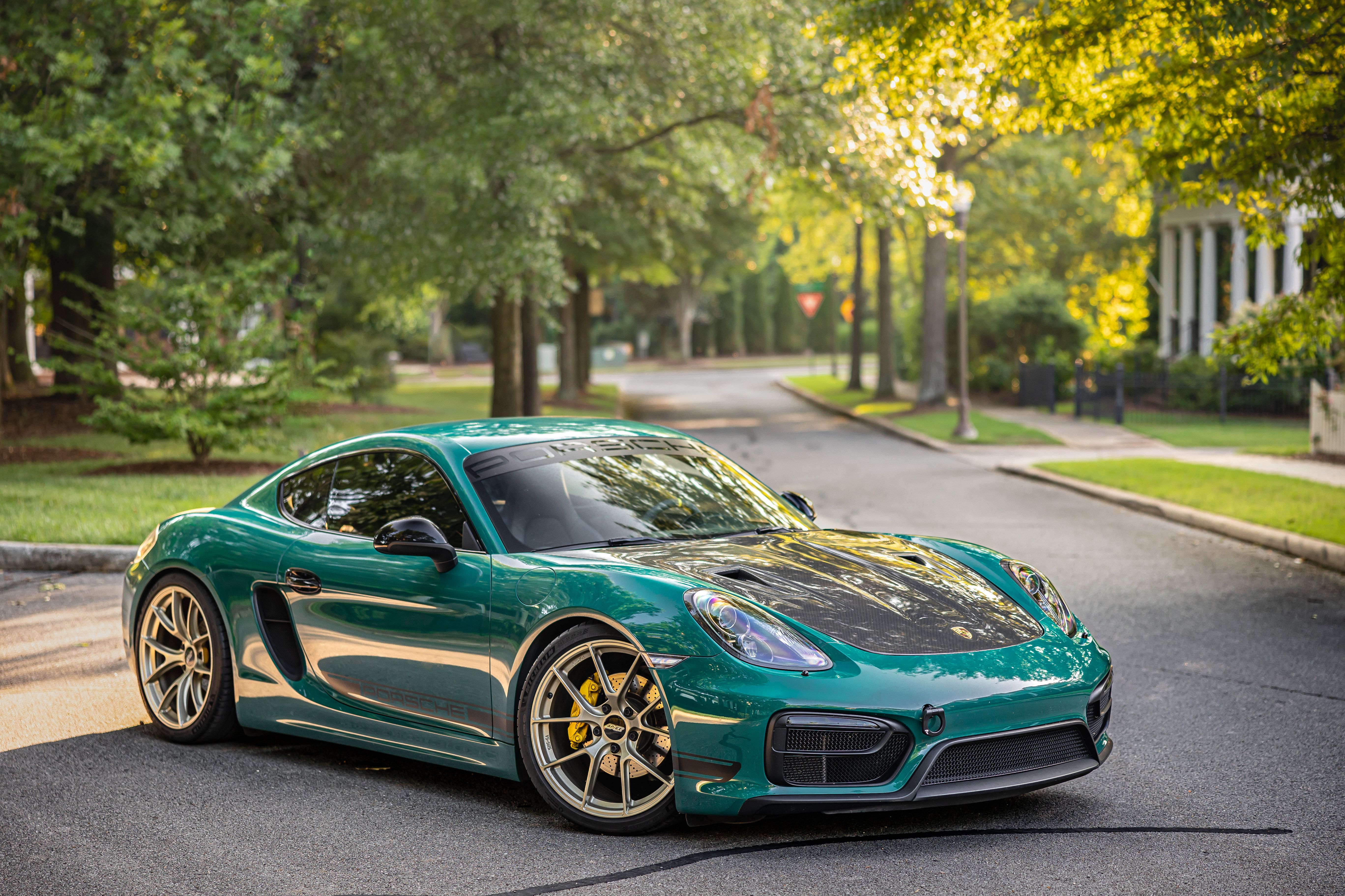 Green Porsche Cayman - VS-5RS in Motorsport Gold