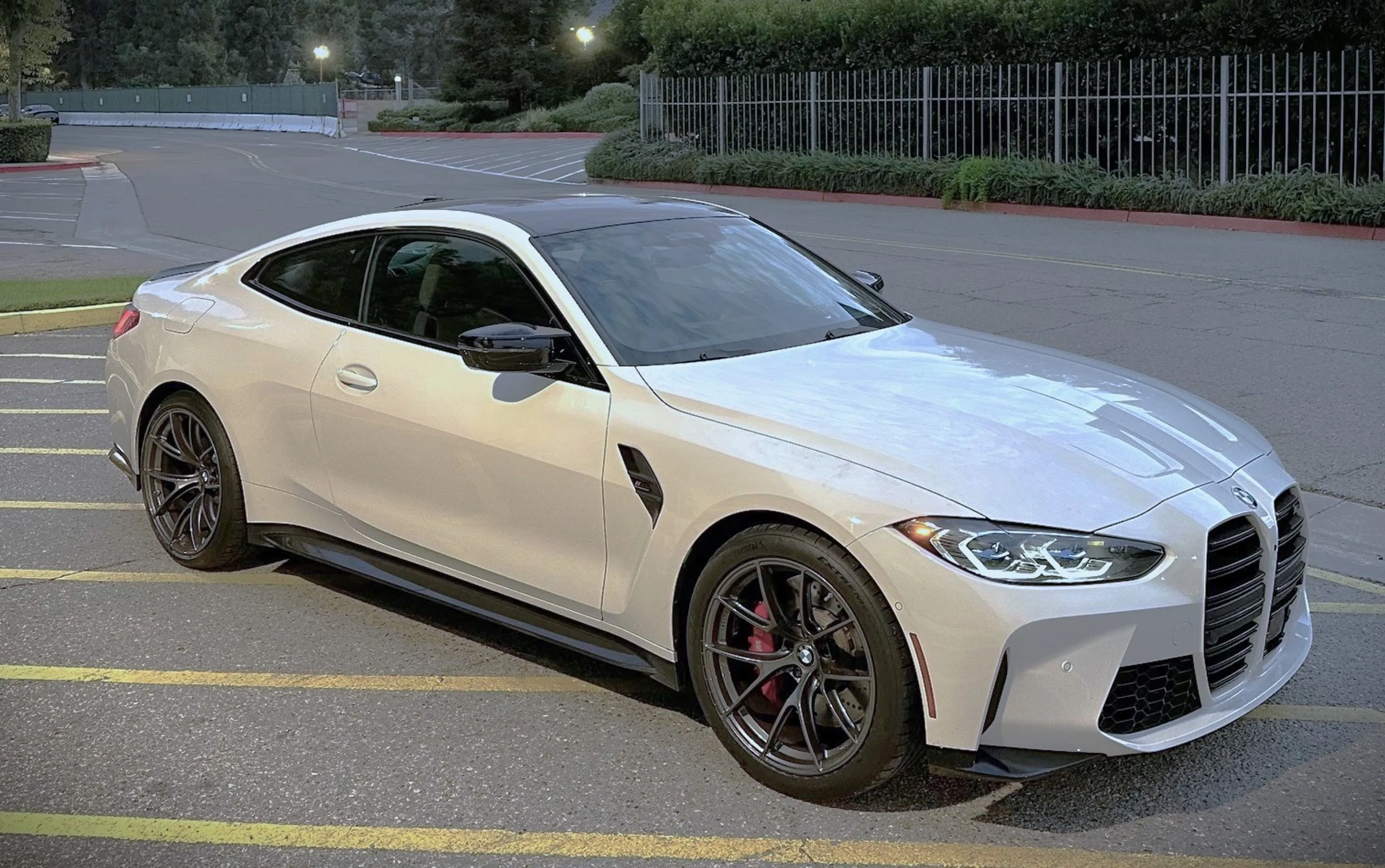 Grey BMW G82 Coupe M4 with 19"/20" VS-5RS Apex wheels in Anthracite