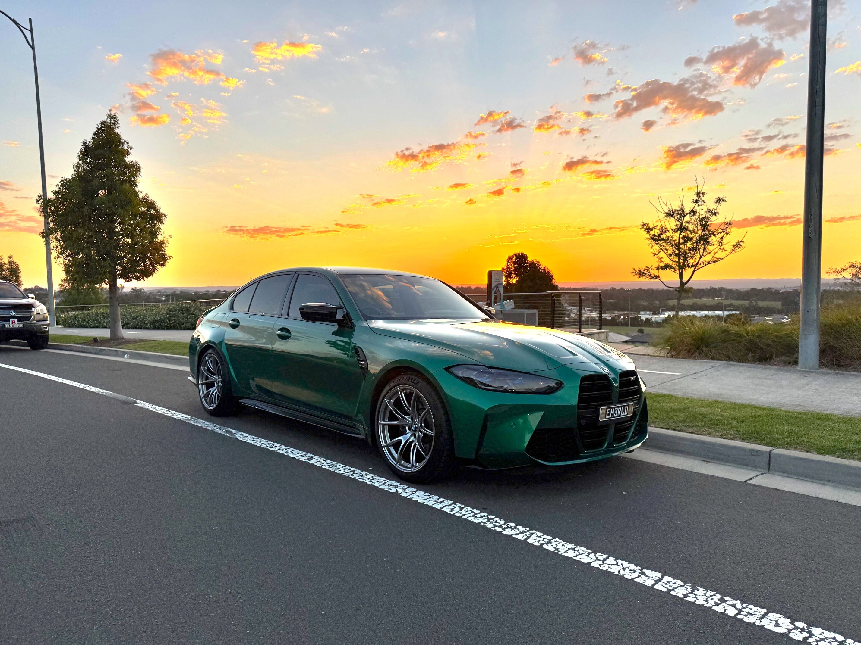 Green BMW M3 - VS-5 in Hyper Black