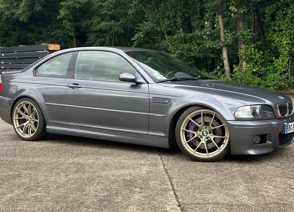 BMW E46 M3 with 19" VS-5RS in Motorsport Gold