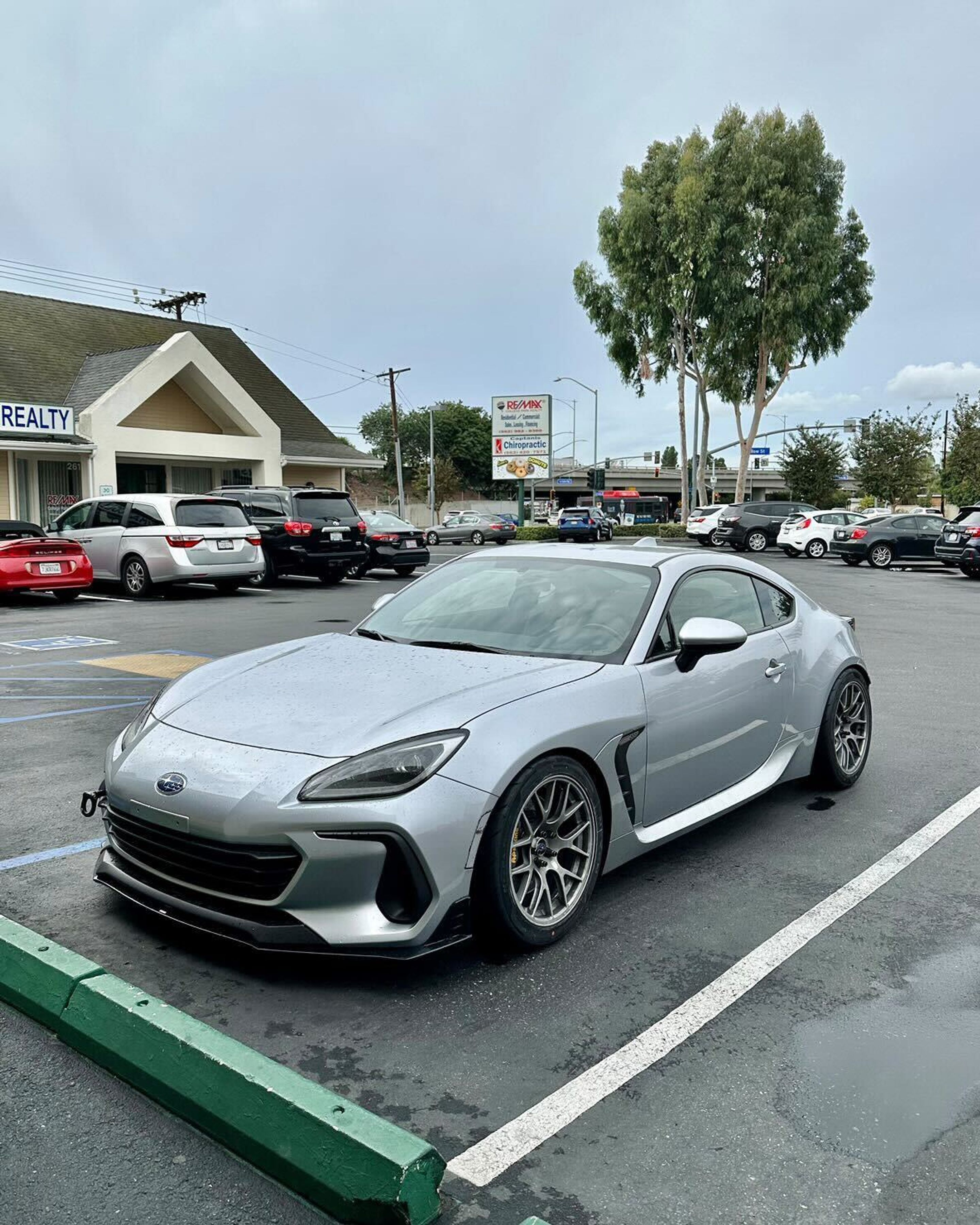 Silver Subaru ZD8 / Gen 2 BRZ with 17" EC-7R Apex wheels in Race Silver