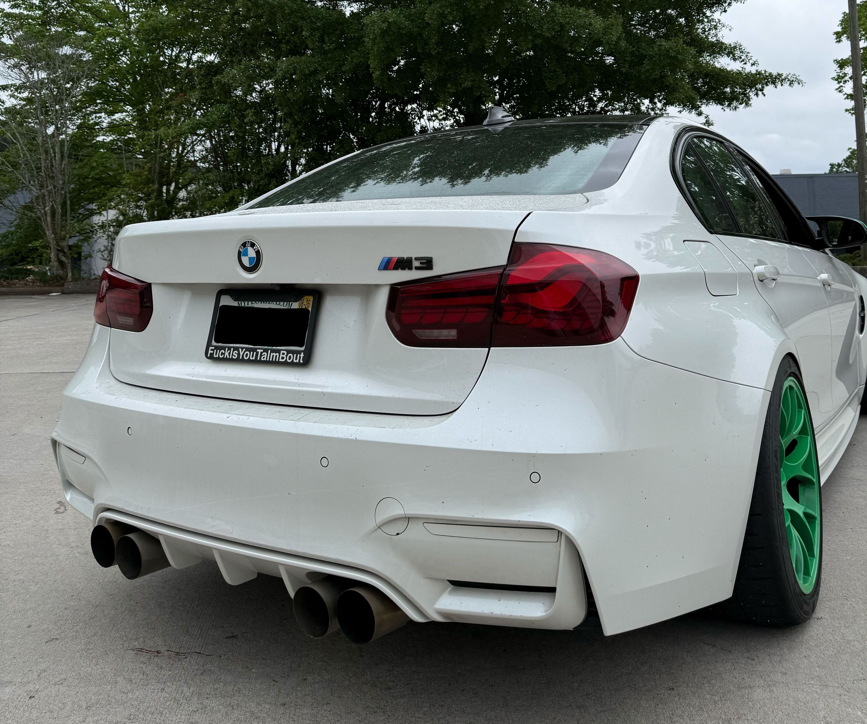 White BMW F80 M3 with 18" EC-7 Apex wheels in Custom Finish