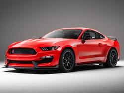 Red Ford Mustang - EC-7 in Satin Black