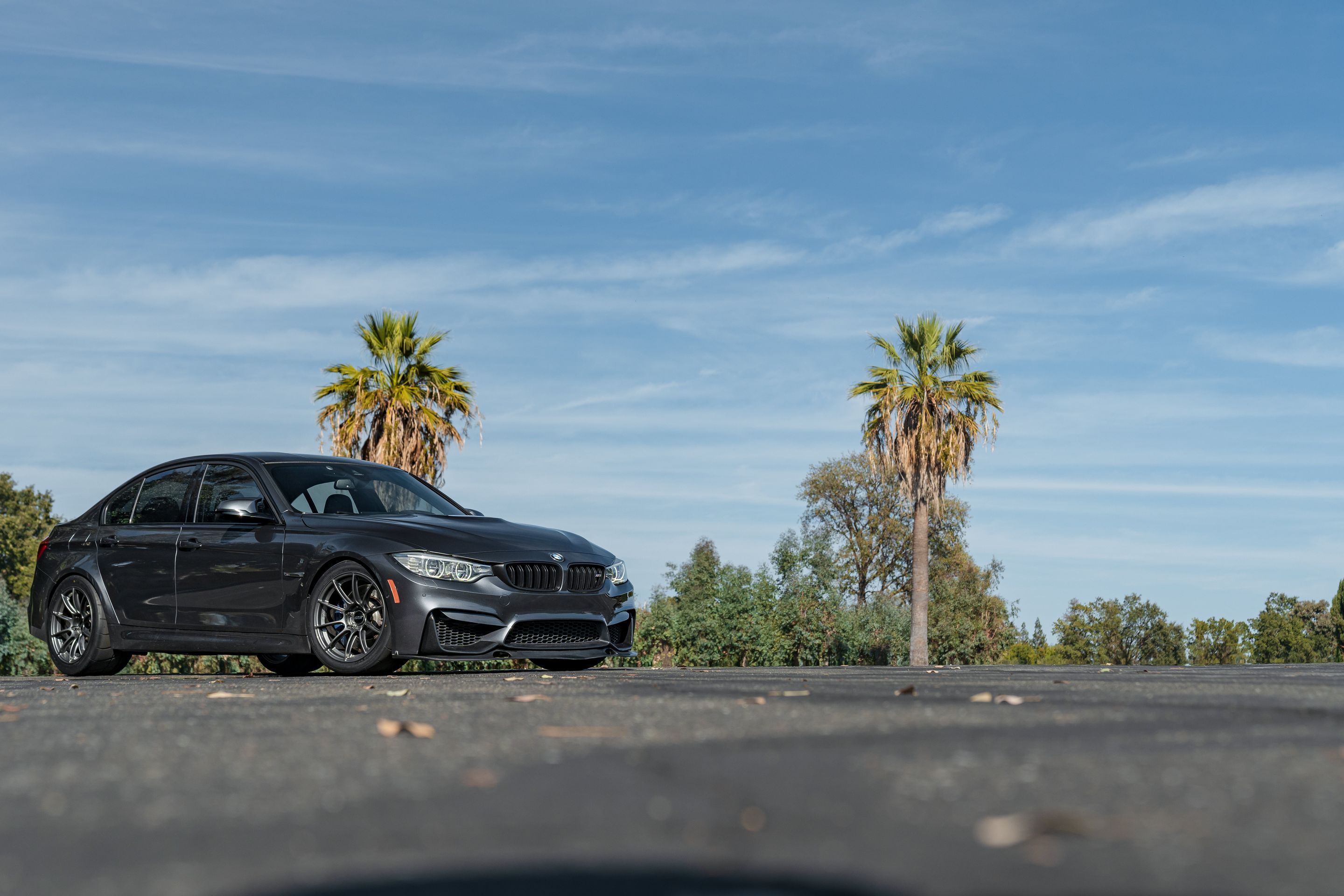Grey BMW F80 M3 with 18" SM-10RS Apex wheels in Anthracite