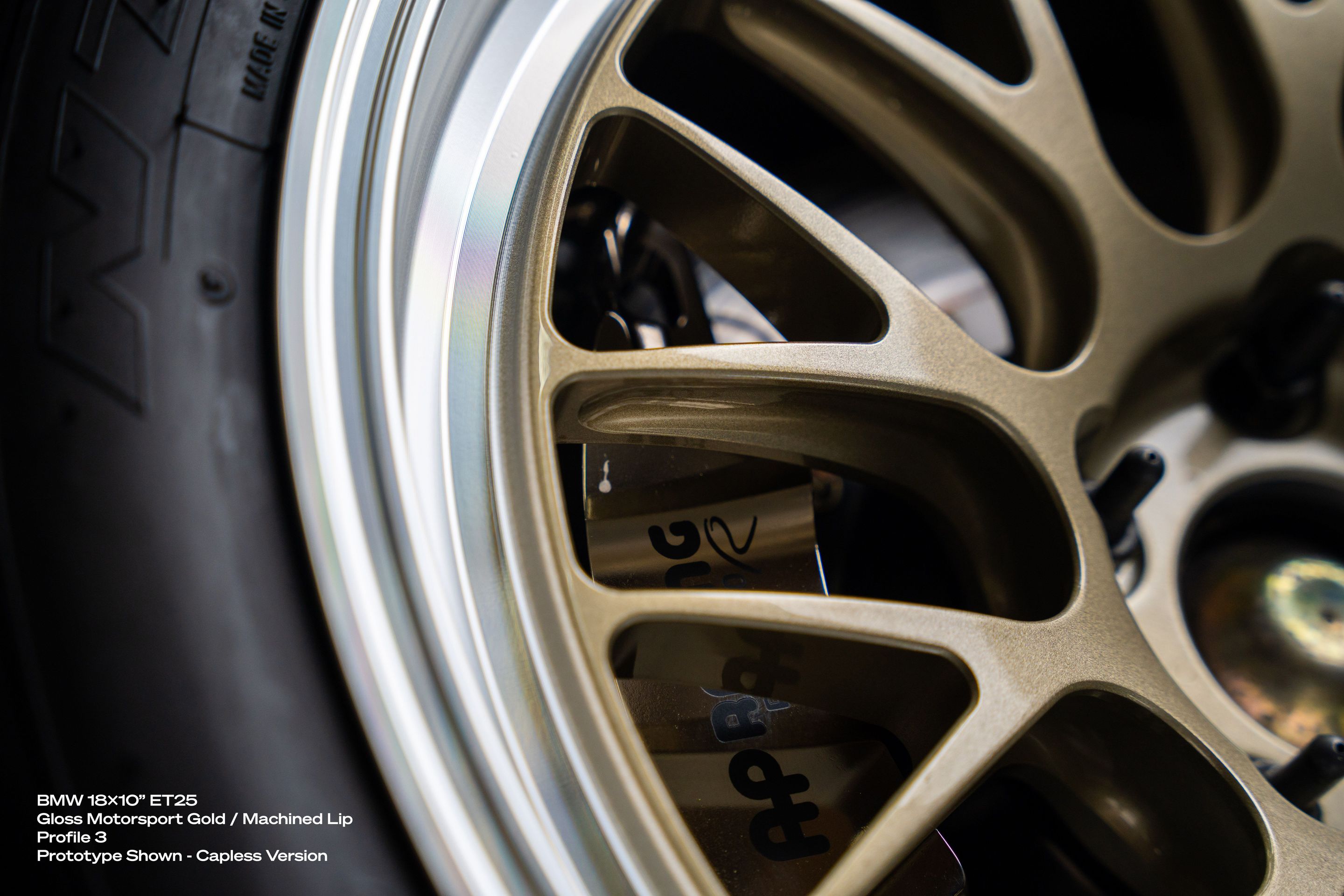 Grey BMW E46 M3 with 18" ML-10RT Apex wheels in Machined Lip Gloss Motorsport Gold