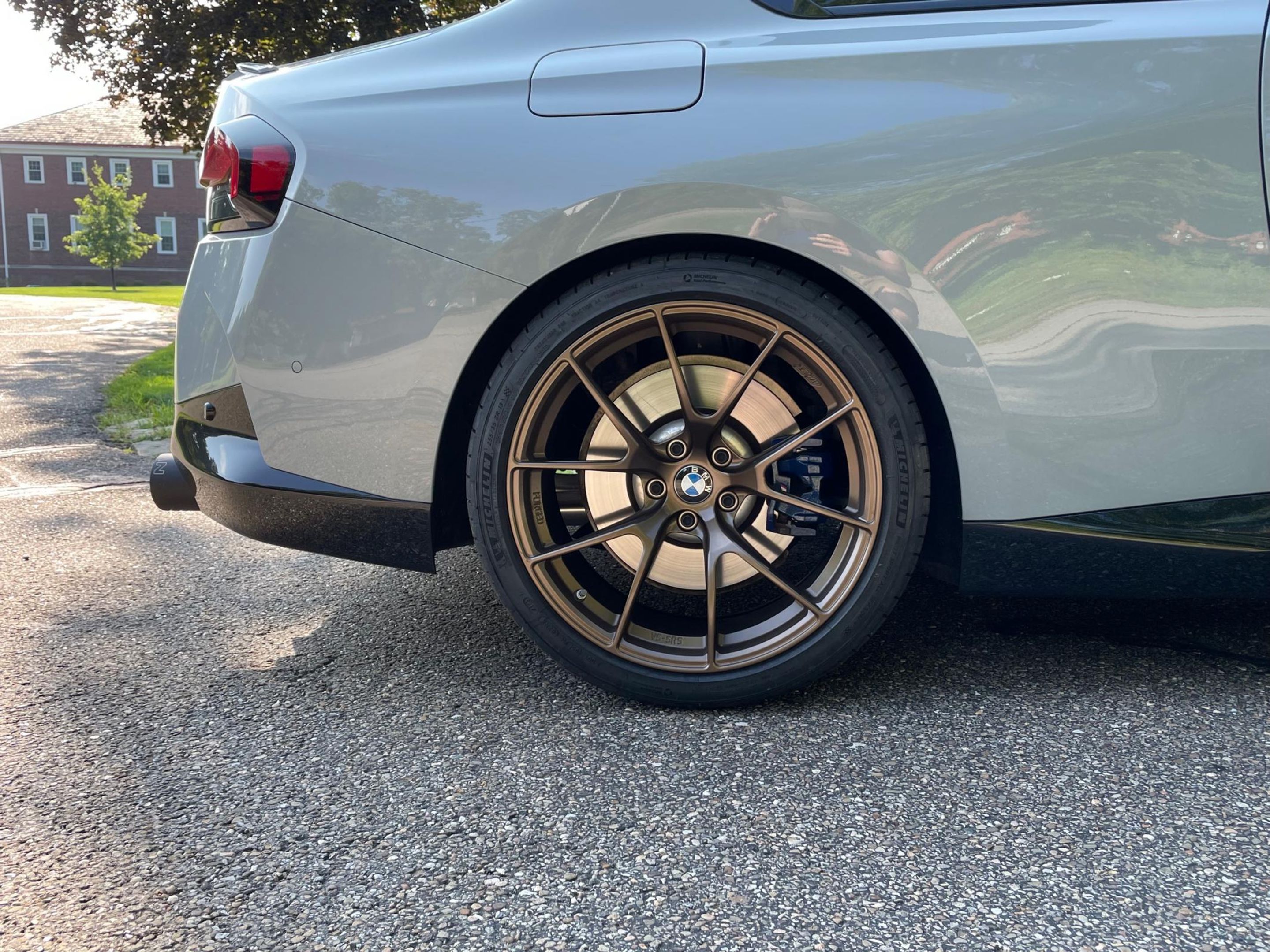 Grey BMW G42 2 Series with 19" VS-5RS Apex wheels in Satin Bronze