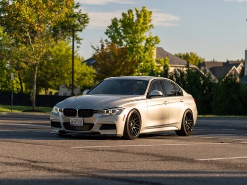 Silver BMW 3 Series - ARC-8 in Satin Black