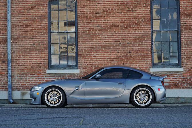 Grey BMW E85 Roadster Z4 with 18" VS-5RS Apex wheels in Brushed Clear