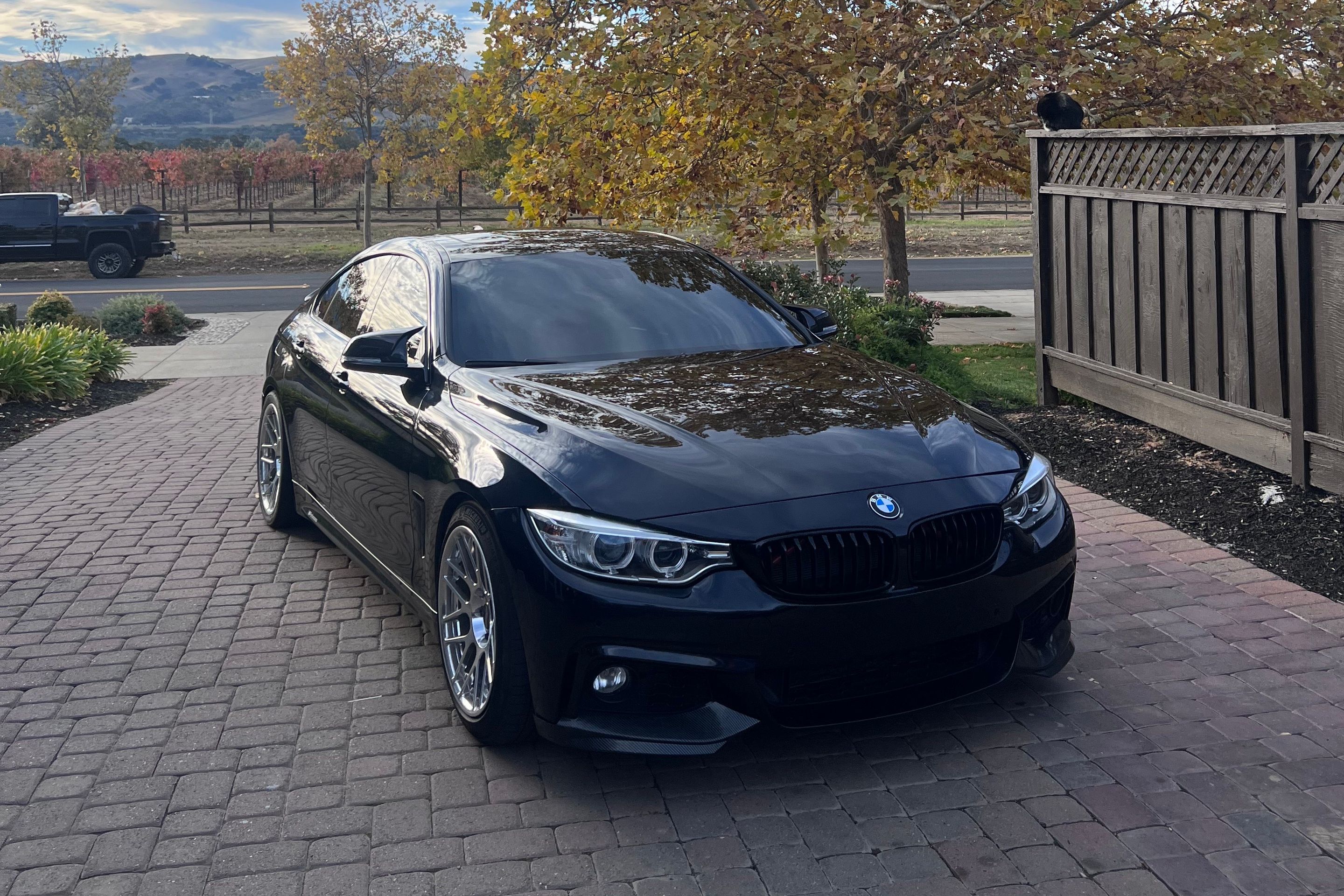 Black BMW F36 Gran Coupe 4 Series with 18" ARC-8R Apex wheels in Polished