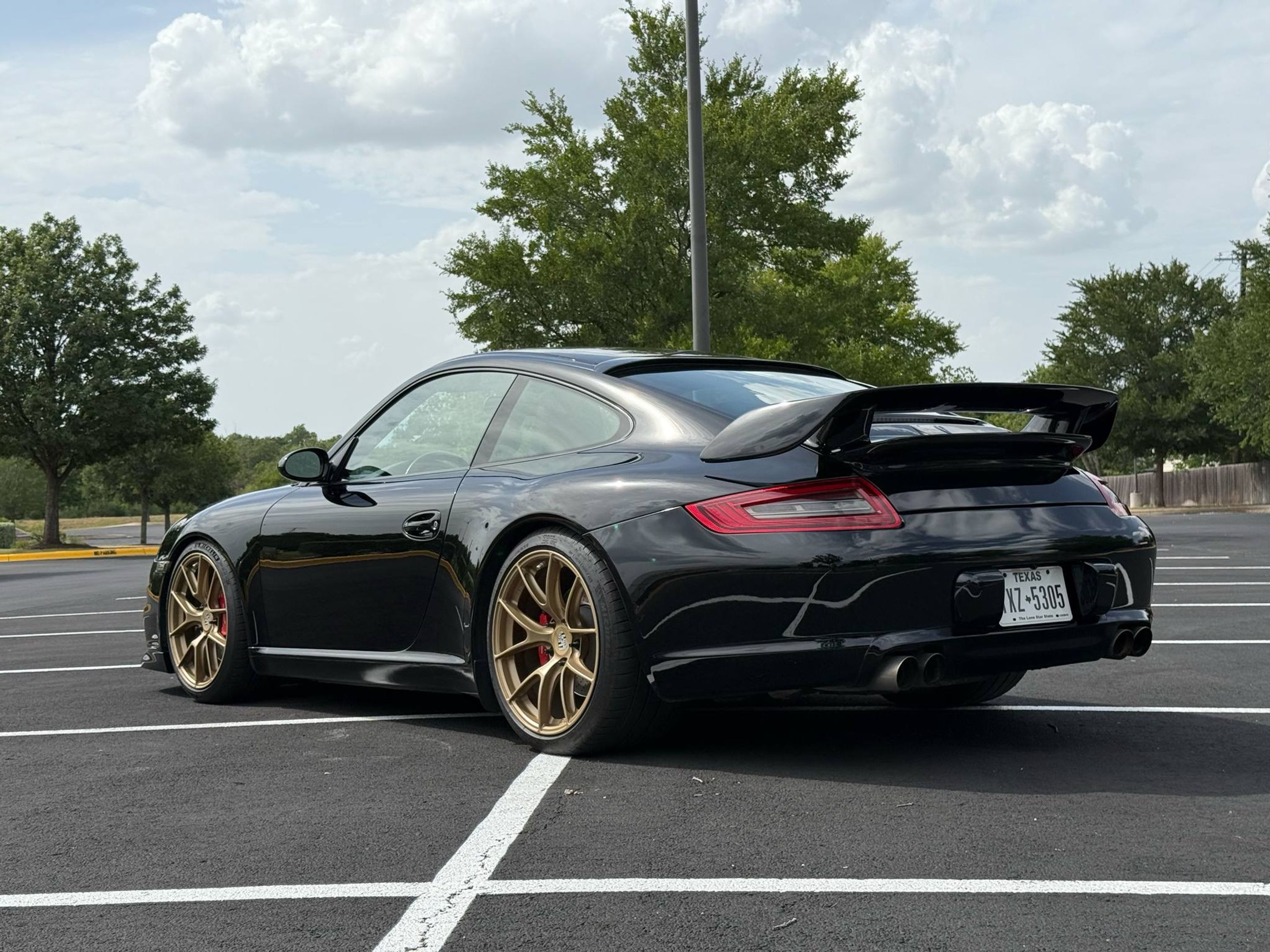 Black Porsche 911 997 Carrera S with 19" VS-5RS Apex wheels in Custom Finish