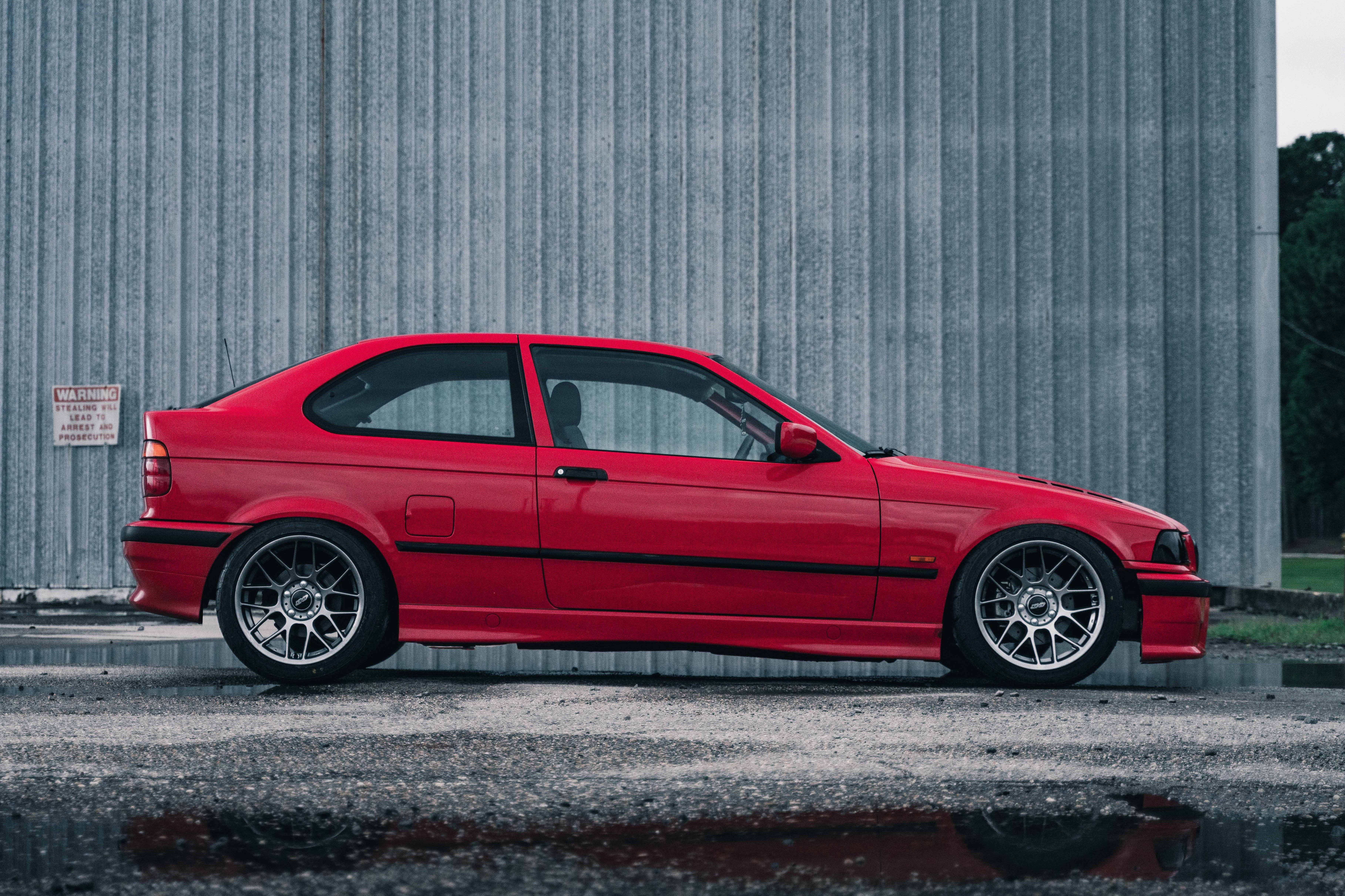 Red BMW 3 Series - ARC-8 in Hyper Black