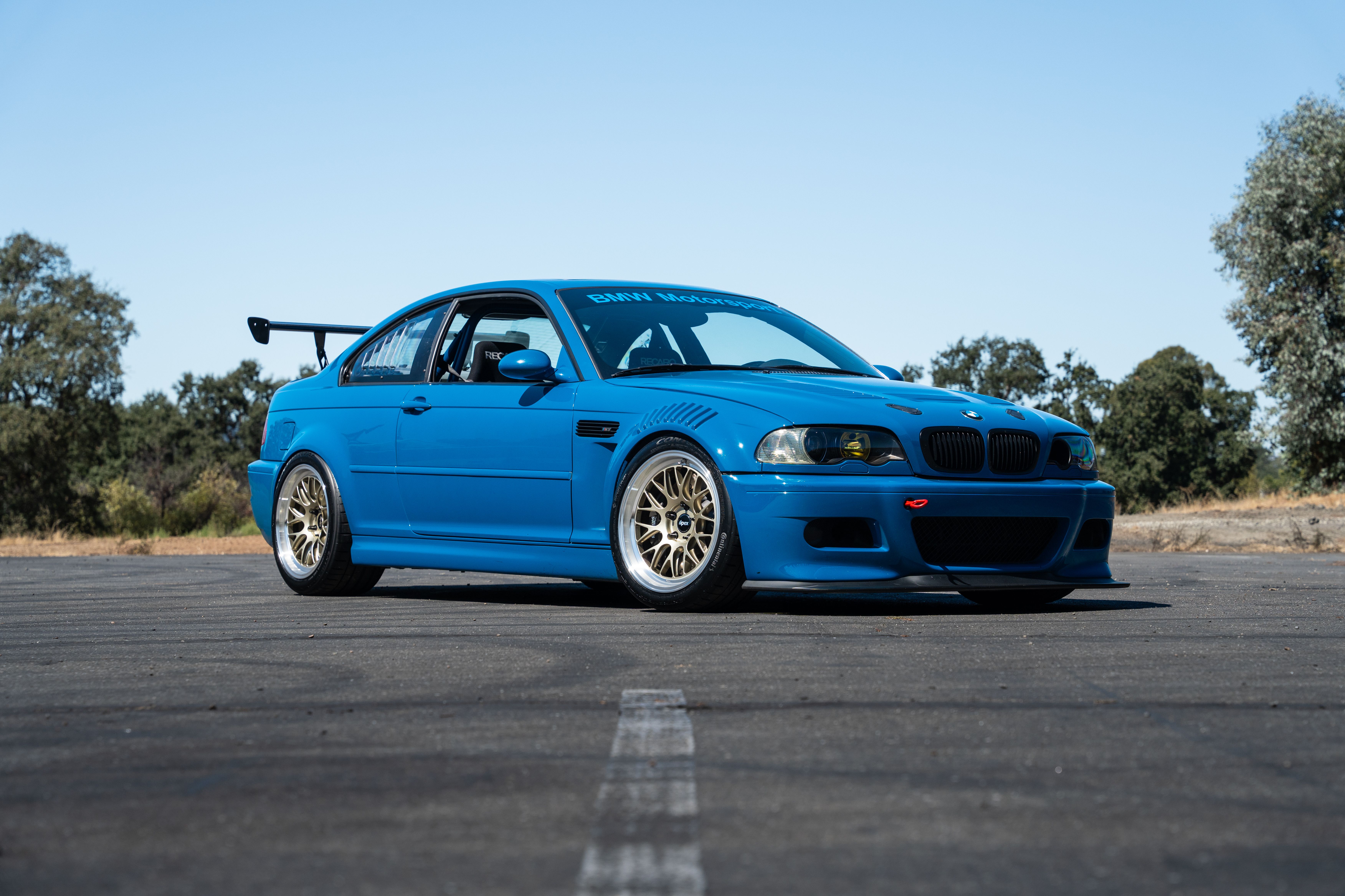 Blue BMW M3 - ML-10RT in Machined Lip Gloss Motorsport Gold