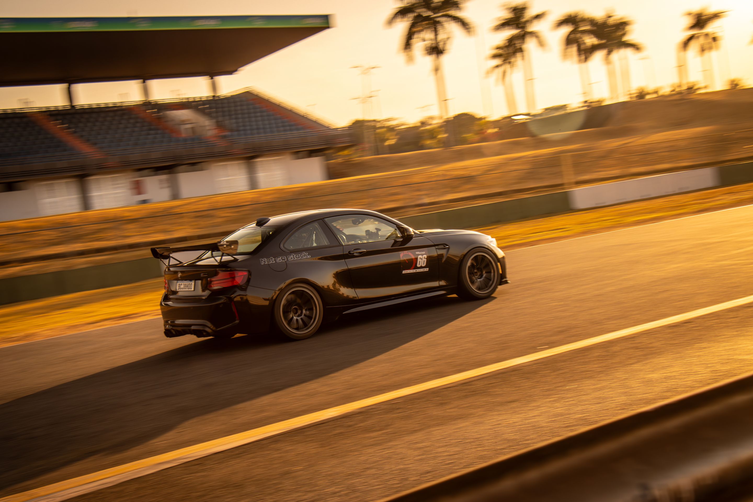 Black BMW F87 M2 with 18" SM-10RE Apex wheels in Anthracite