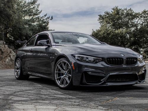 Grey BMW M4 - VS-5RS in Brushed Clear