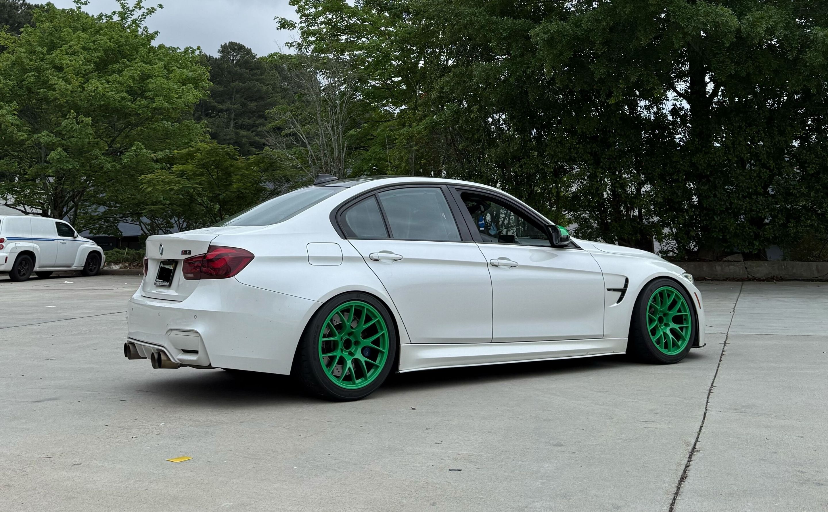 White BMW F80 M3 with 18" EC-7 Apex wheels in Custom Finish