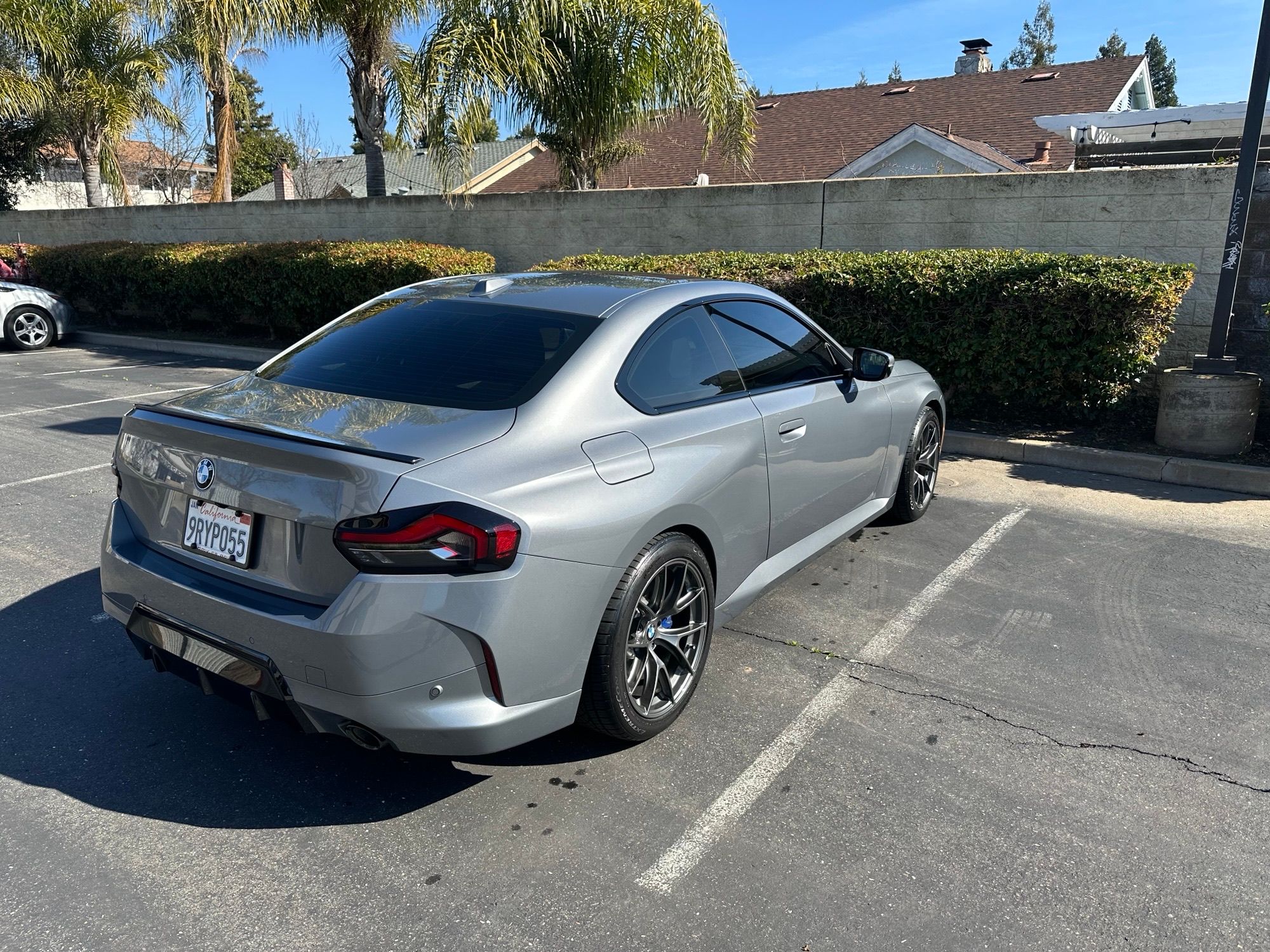 Grey BMW G42 2 Series with 18" VS-5RS Apex wheels in Anthracite