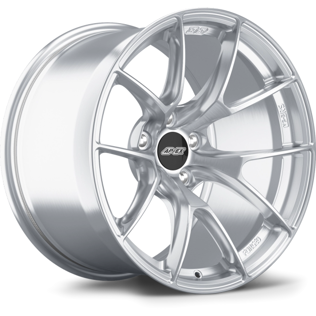 Apex Wheels 18" VS-5RS in Brushed Clear with Gloss Black center cap