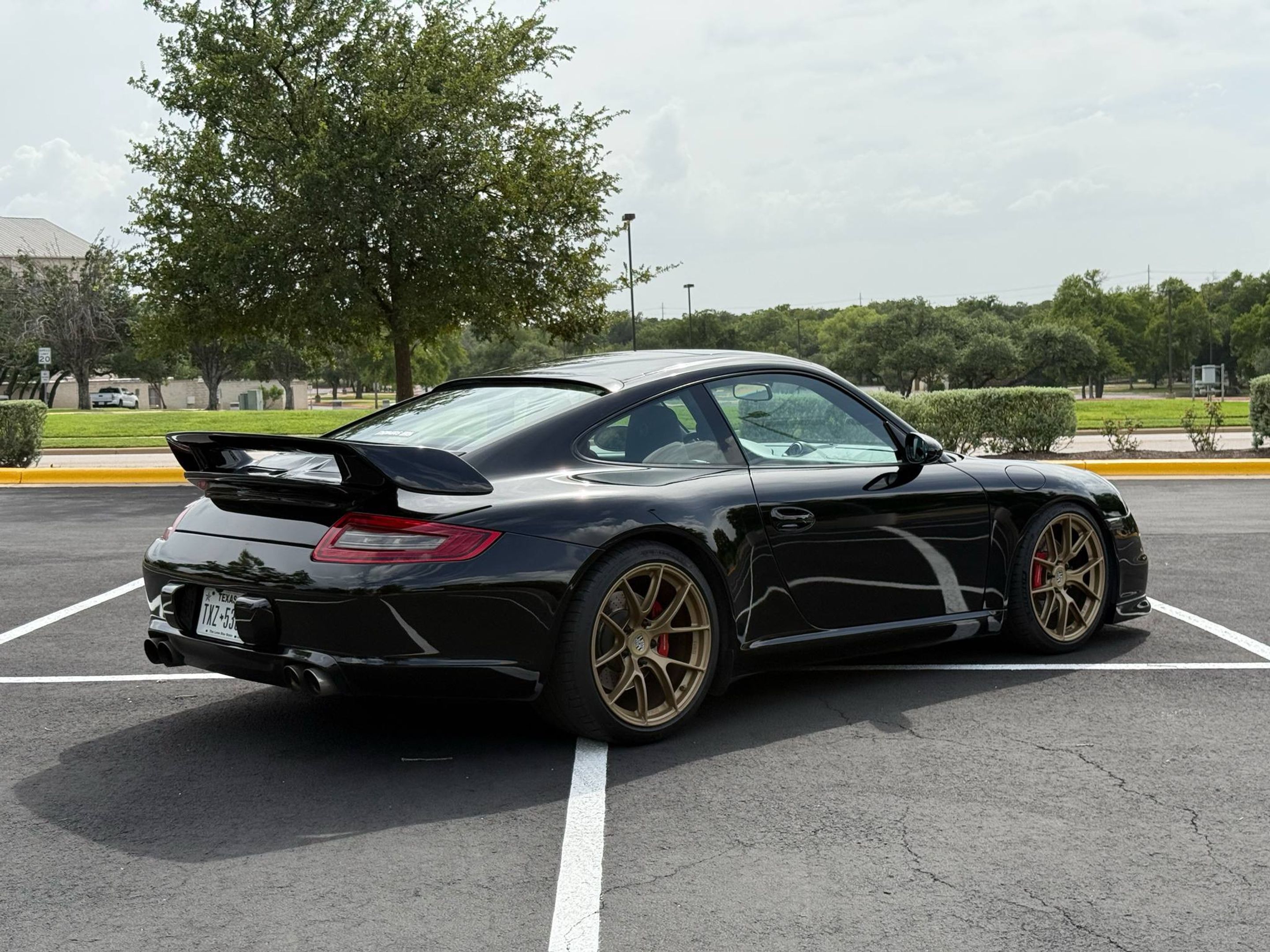 Black Porsche 911 997 Carrera S with 19" VS-5RS Apex wheels in Custom Finish