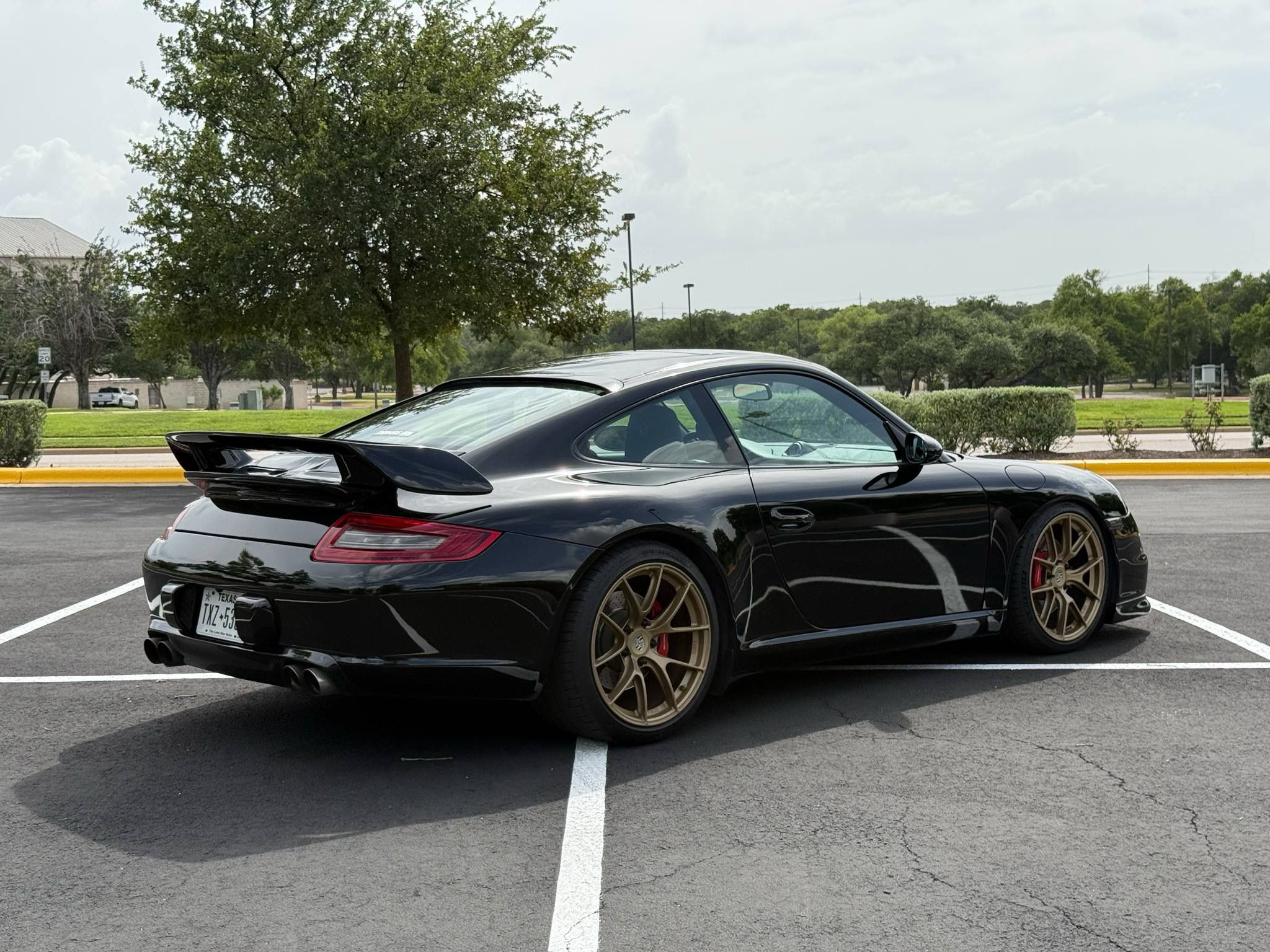 Black Porsche 911 997 Carrera S with 19" VS-5RS Apex wheels in Custom Finish