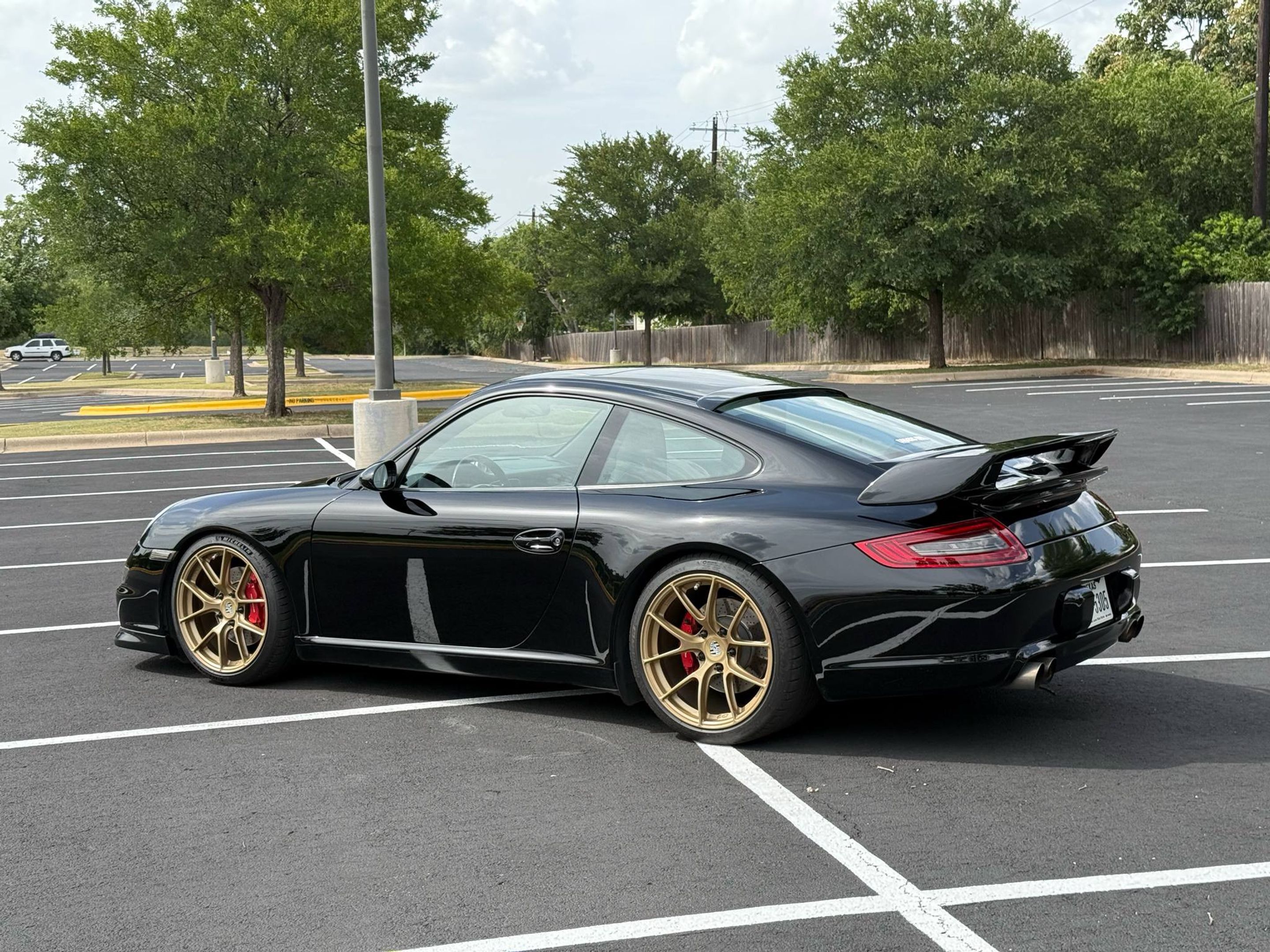 Black Porsche 911 997 Carrera S with 19" VS-5RS Apex wheels in Custom Finish