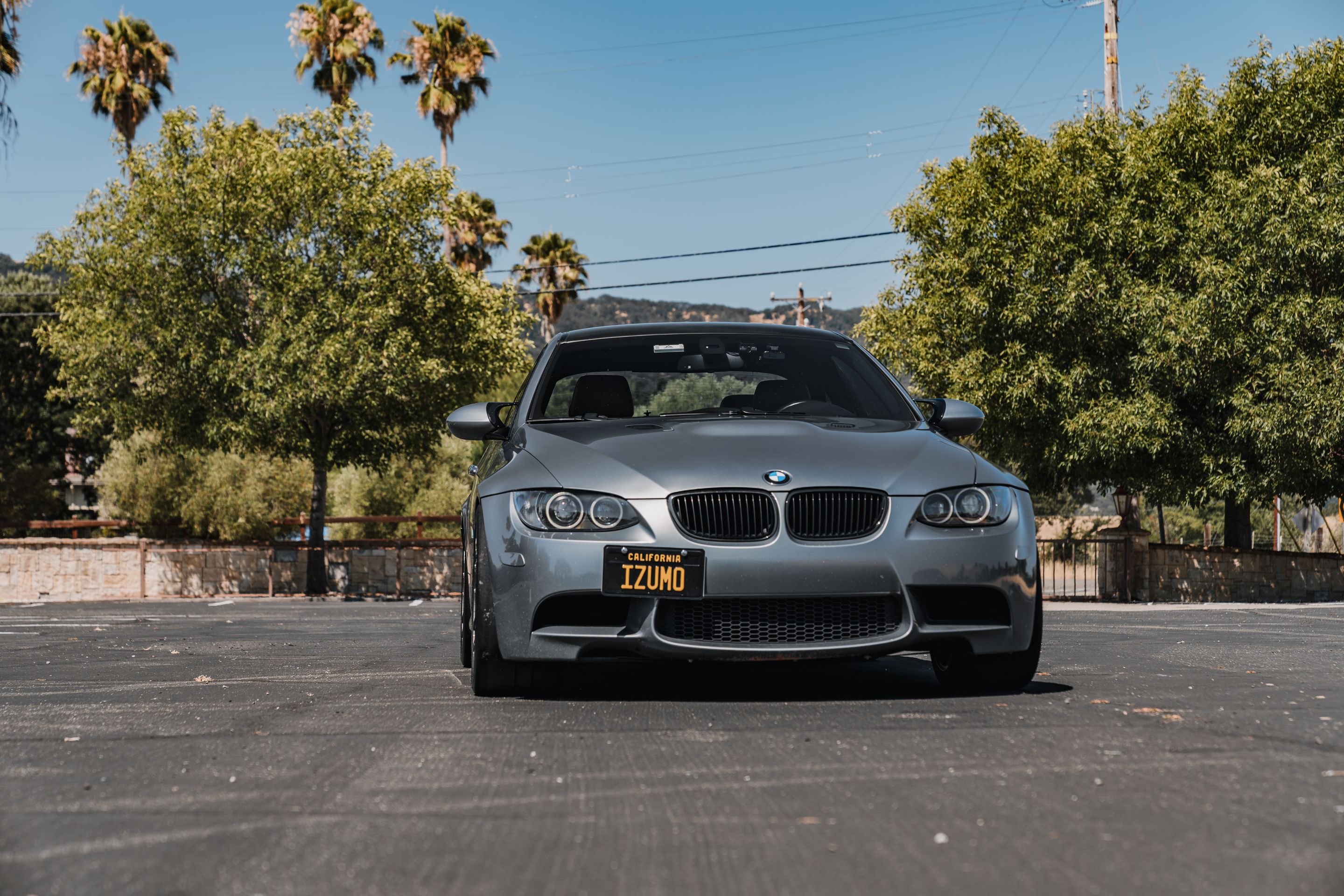Grey BMW E92 Coupe M3 with 18" EC-7RS Apex wheels in Anthracite