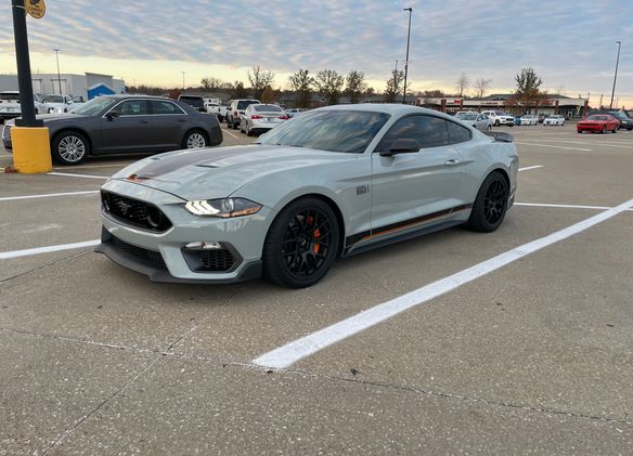 Ford S550 Mustang Mach 1 with 19" EC-7 in Satin Black
