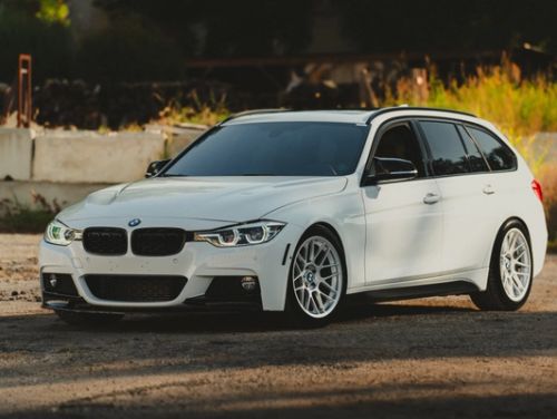 White BMW 3 Series - ARC-8 in Race Silver